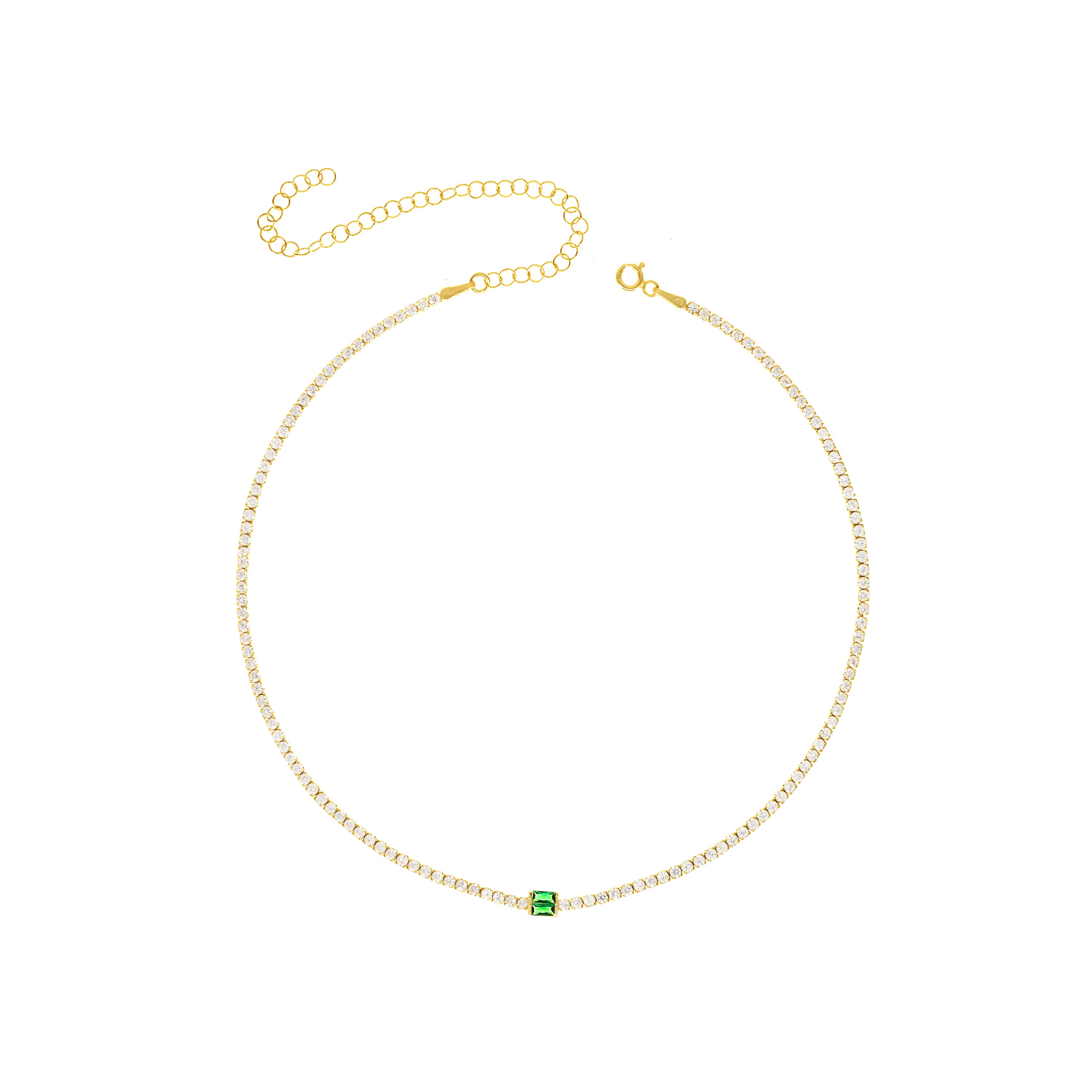 Baguette Cut Tennis Choker