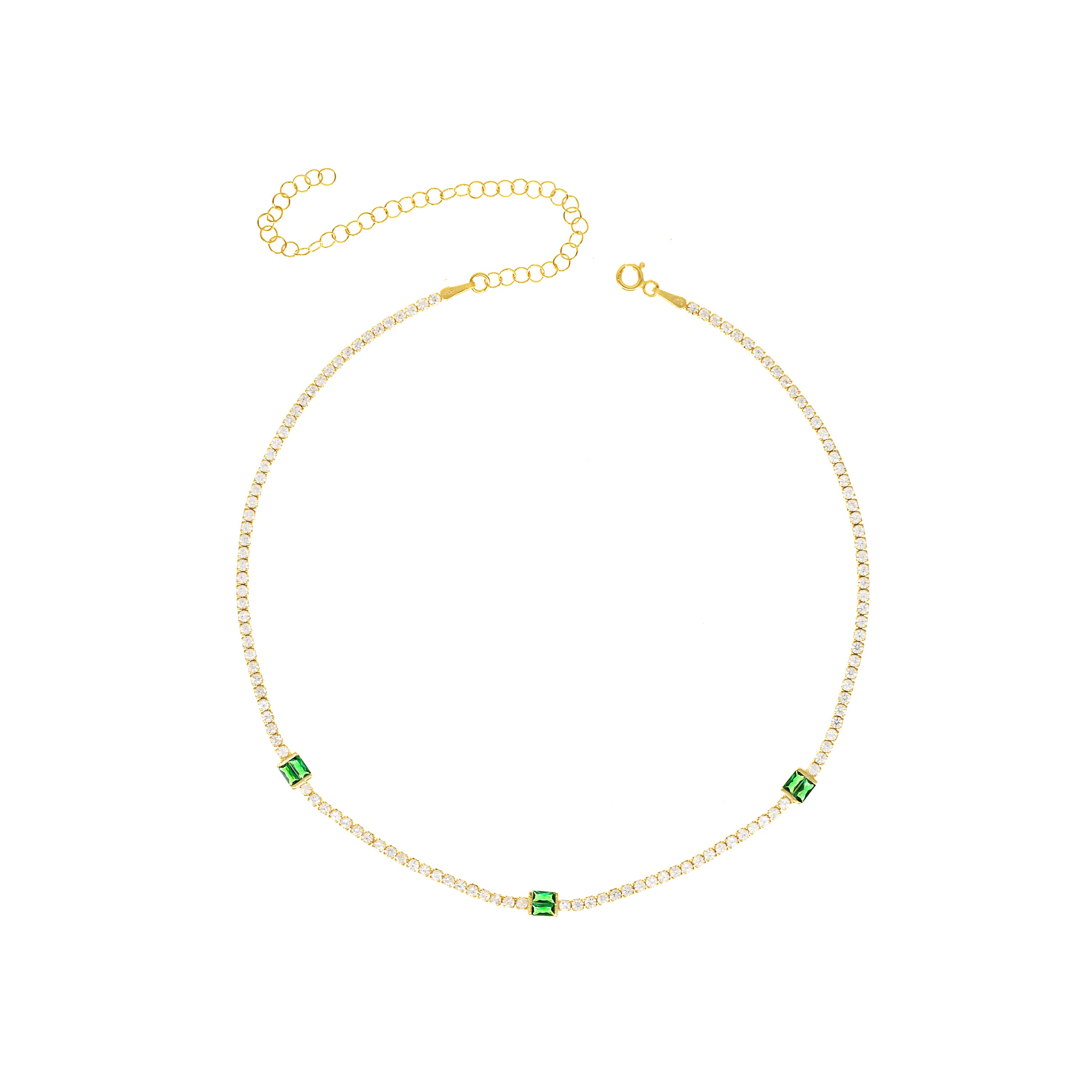 Baguette Cut Tennis Choker