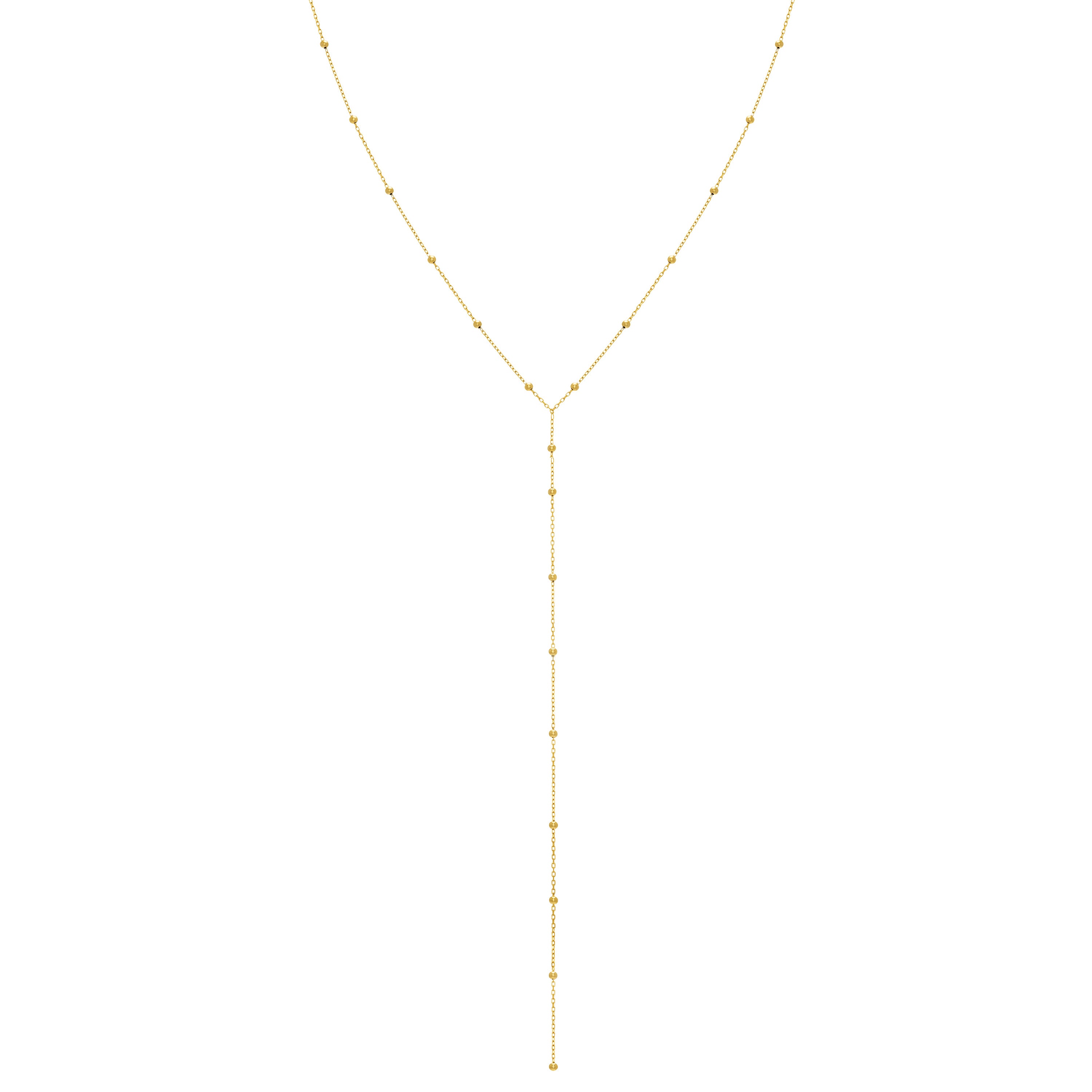 Beaded Lariat Sliding Clasp Choker