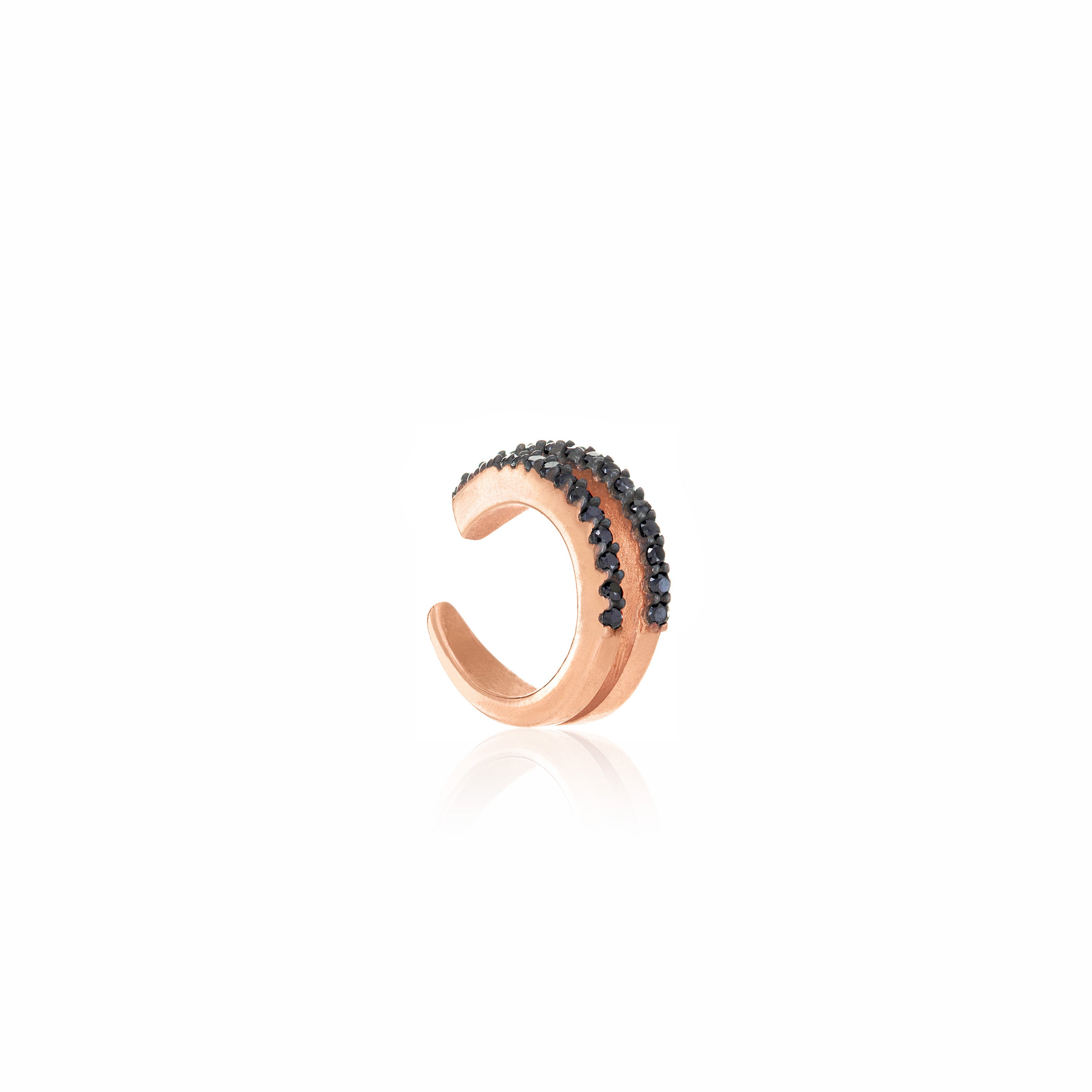 Double Lined Cubic Zirconia Ear Cuff