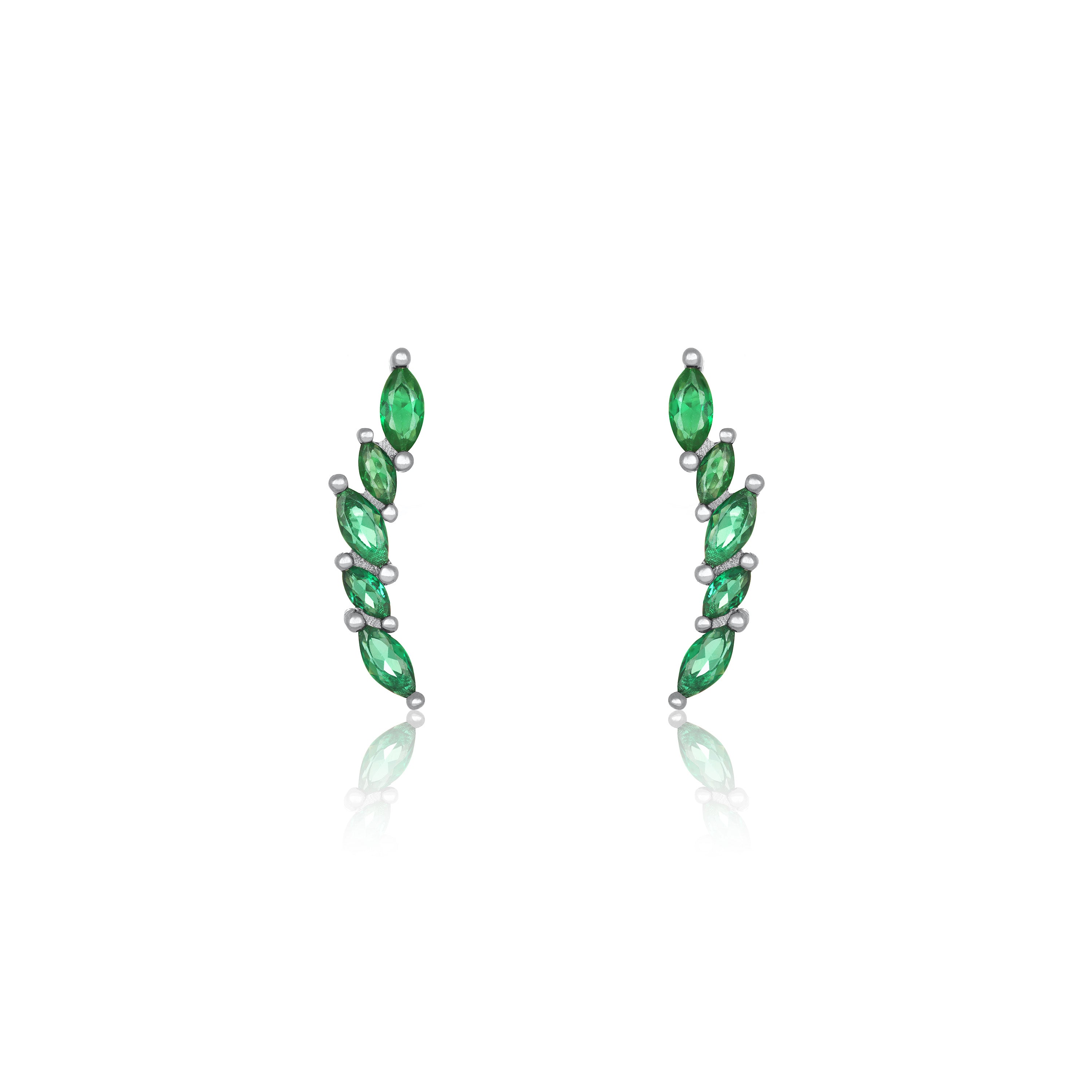 Marquise Climber Stud Earring