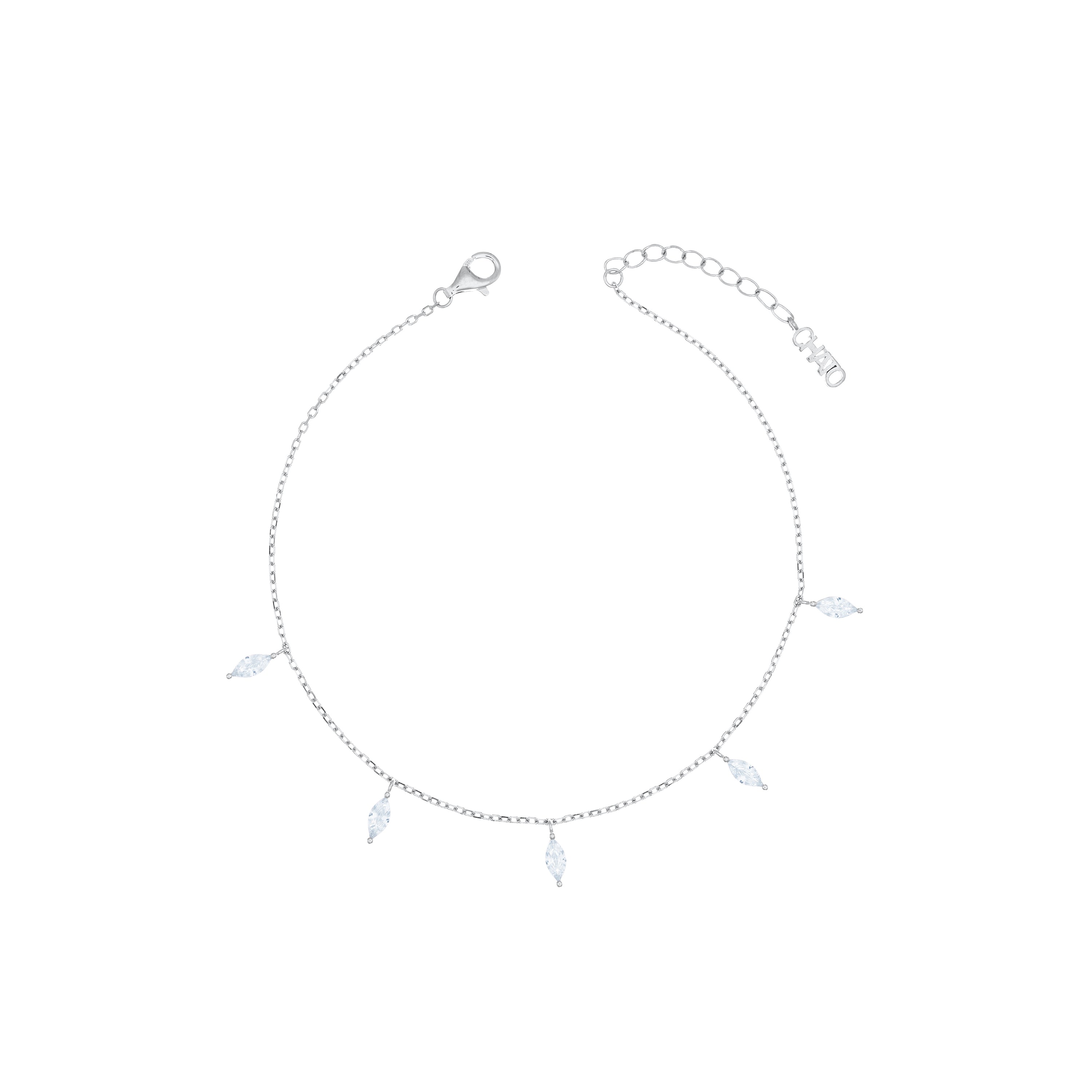 Marquise Fringe Anklet