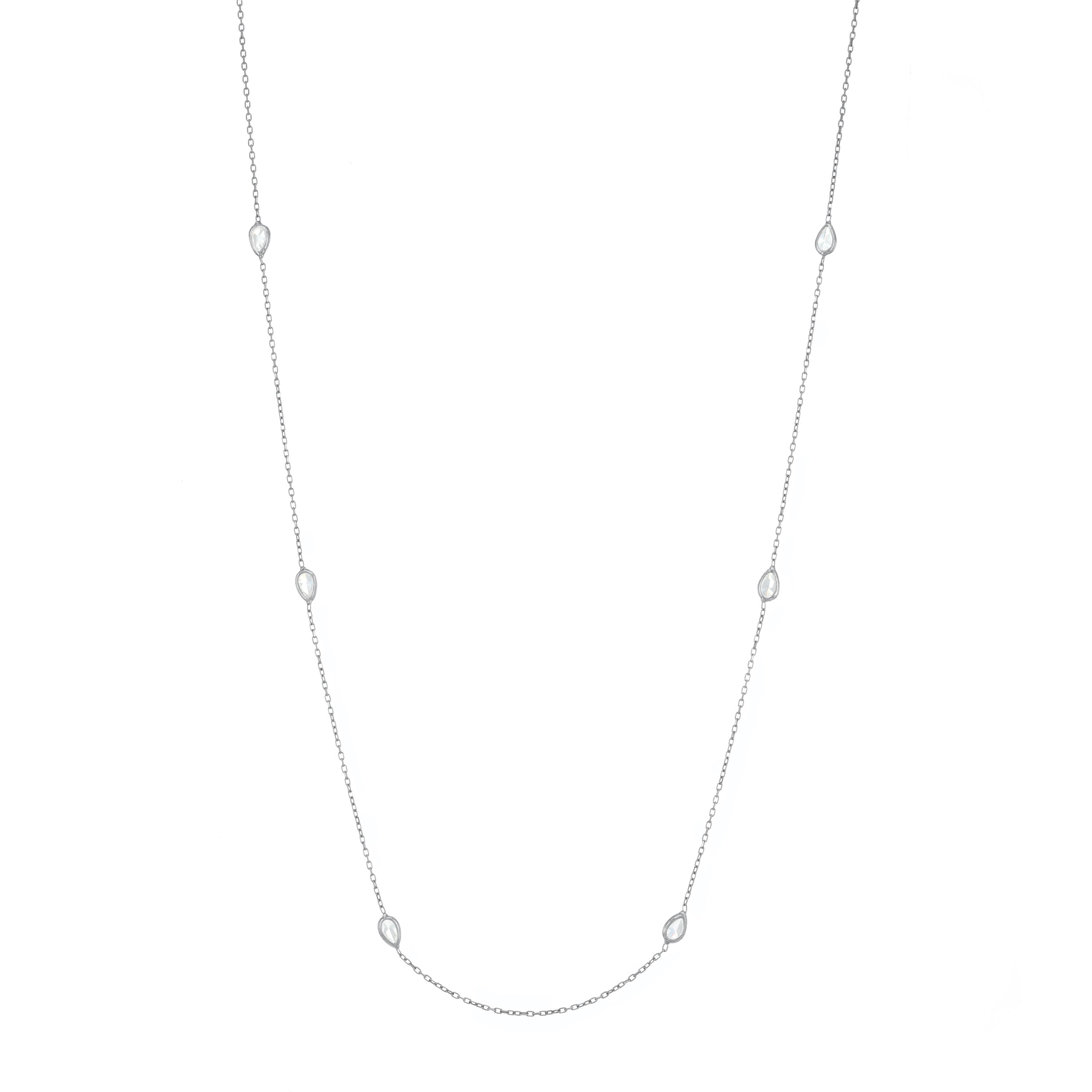 Teardrops Chain Long Necklace