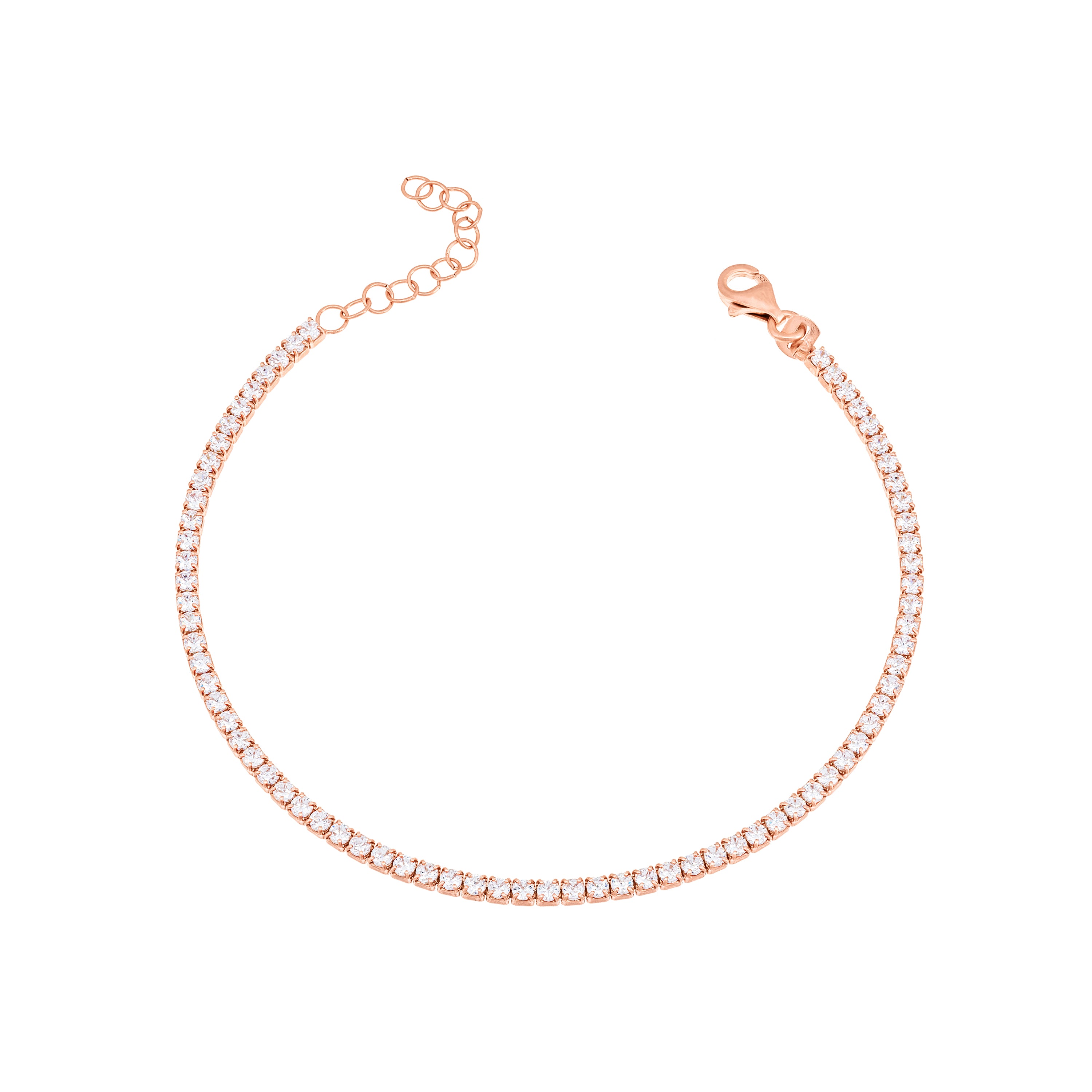 Tennis Bracelet - Rose Gold 1.5mm