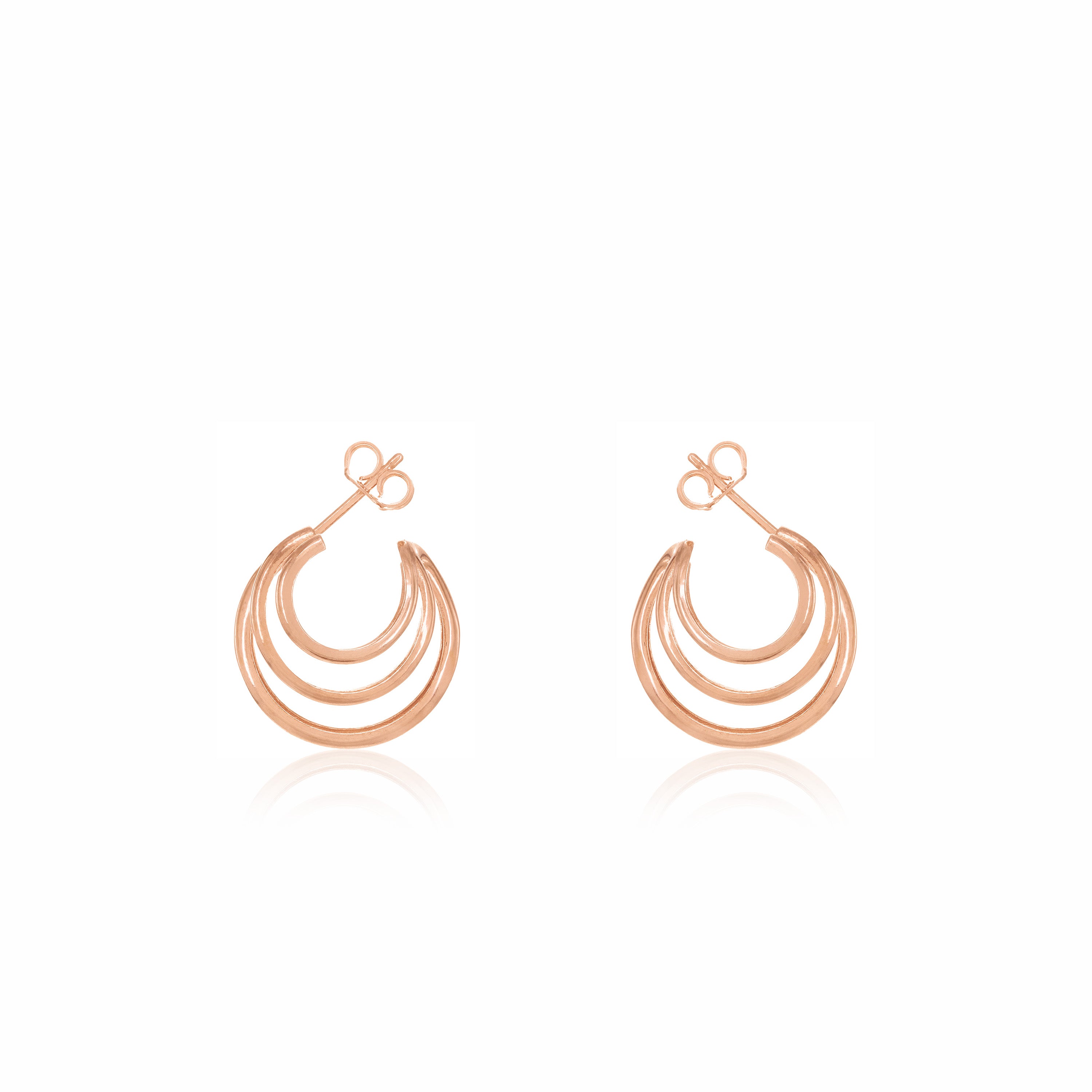 Triple Hoop Earring