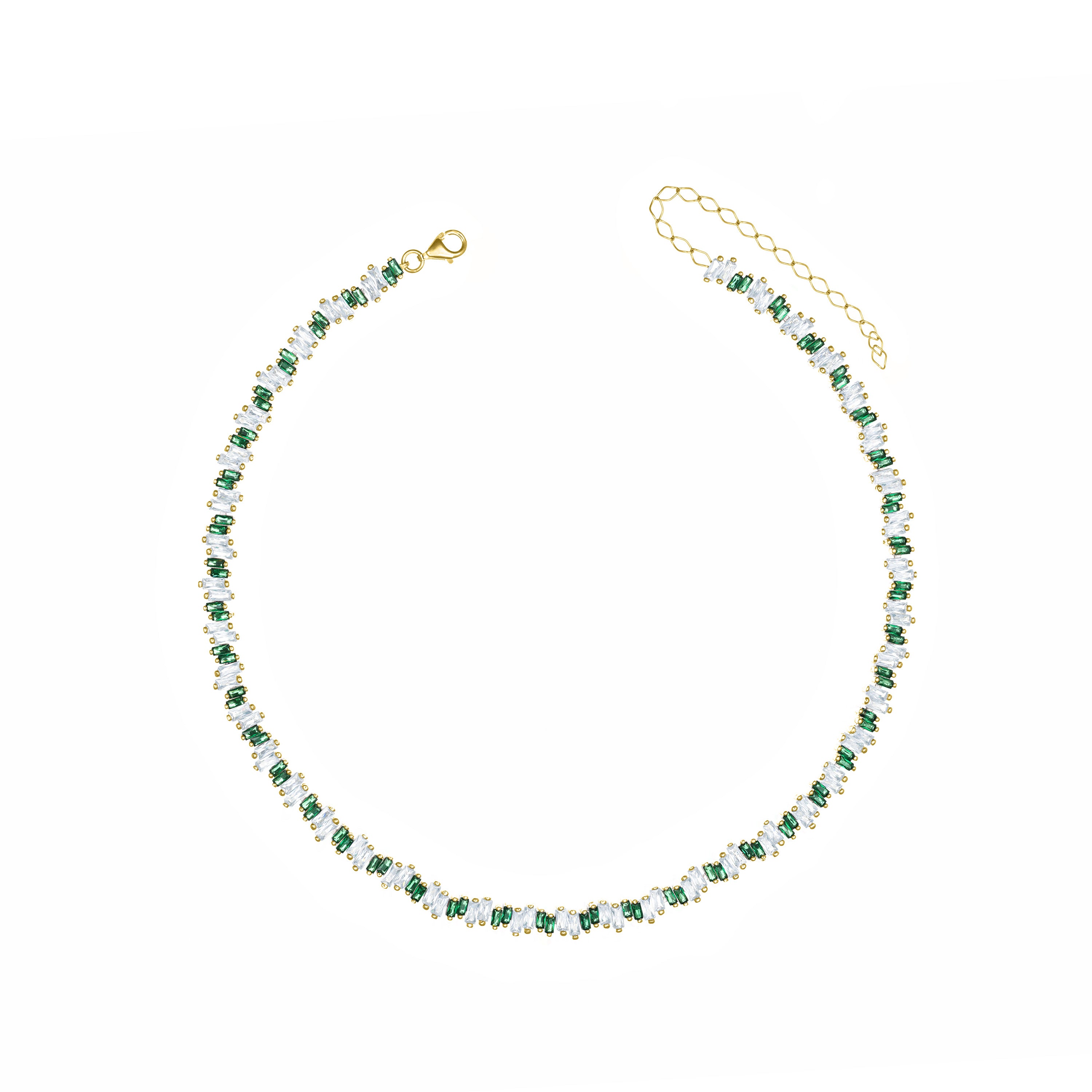 Up Down Baguette Tennis Choker