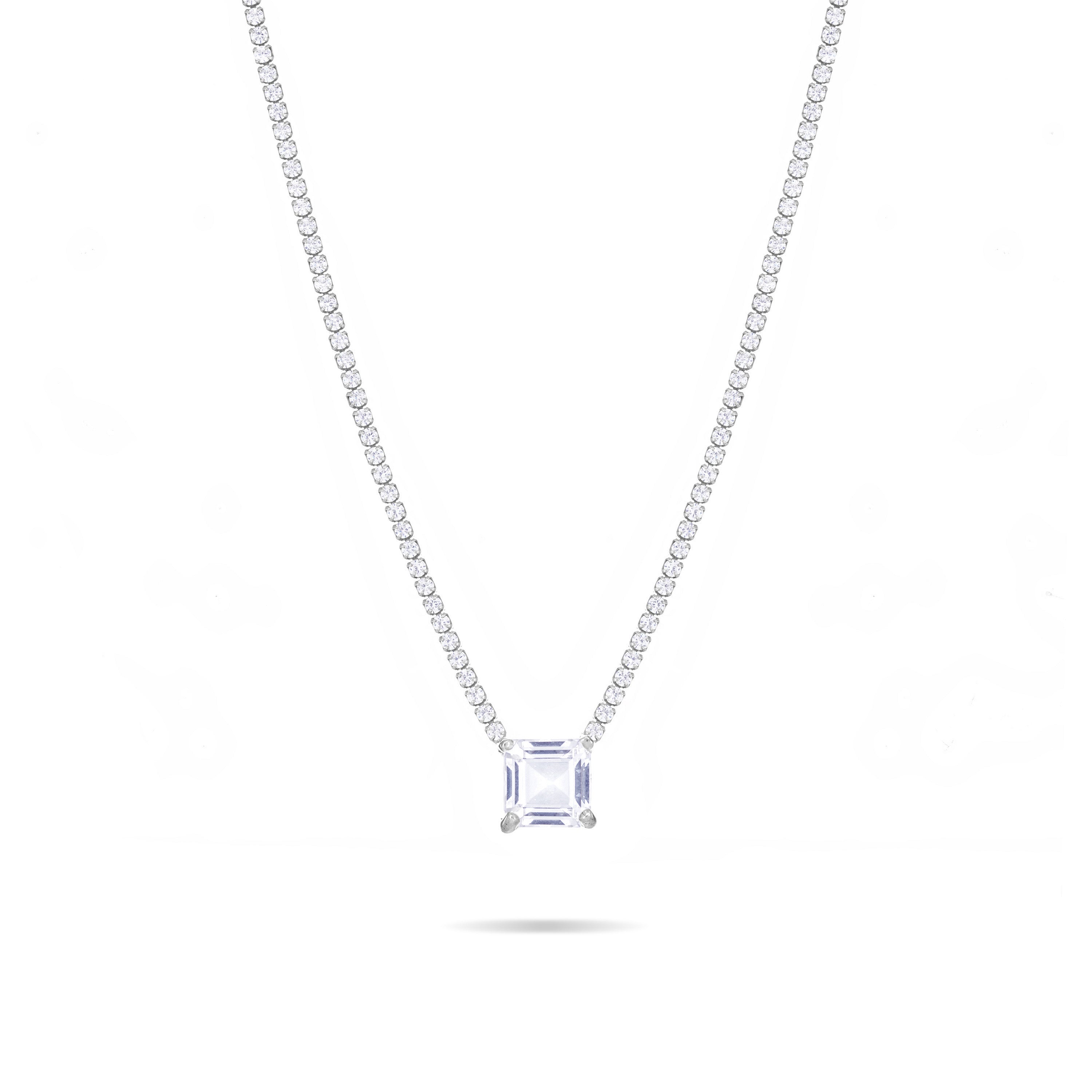 V Shape One Big Square Tennis Choker