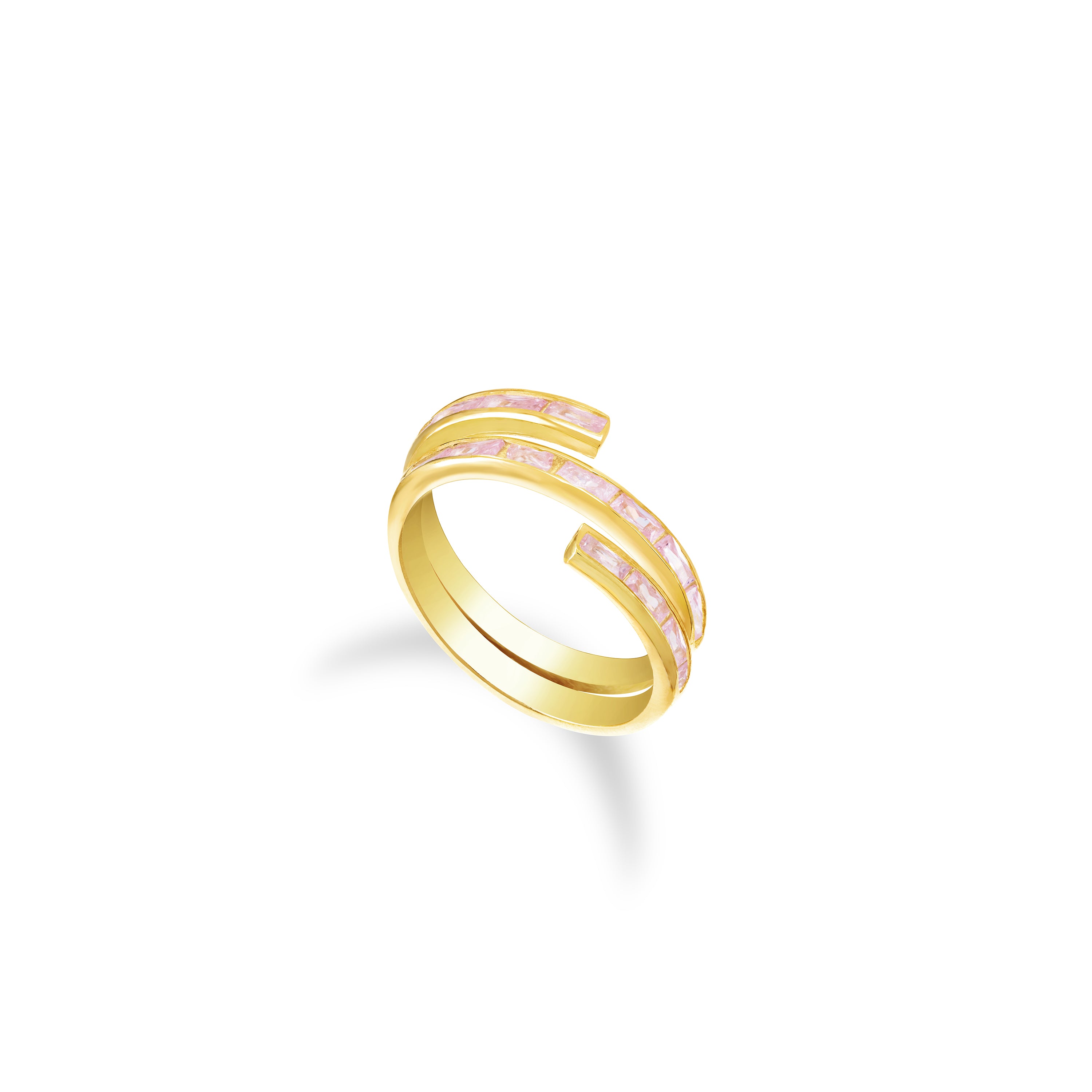 Baguette Spiral Ring