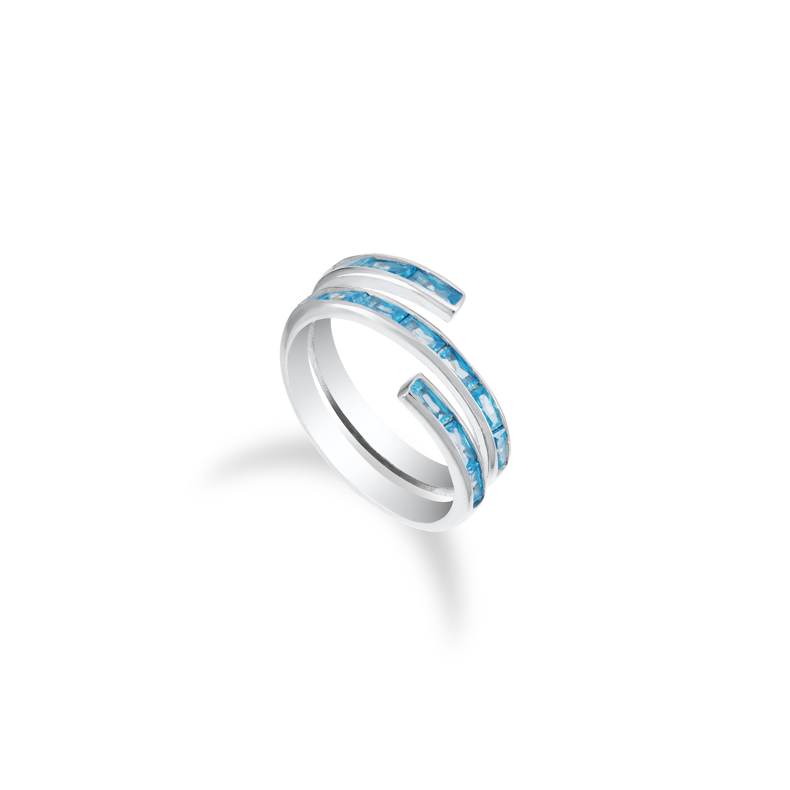 Baguette Spiral Ring