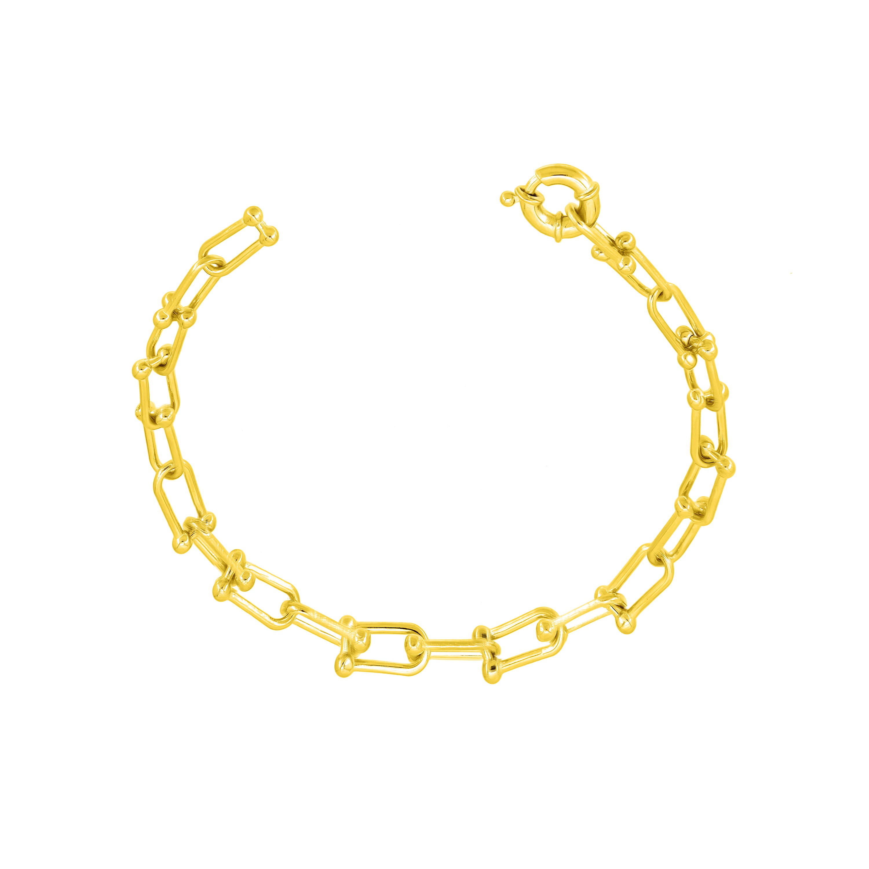 Big Spring Clasp Shackle Bracelet