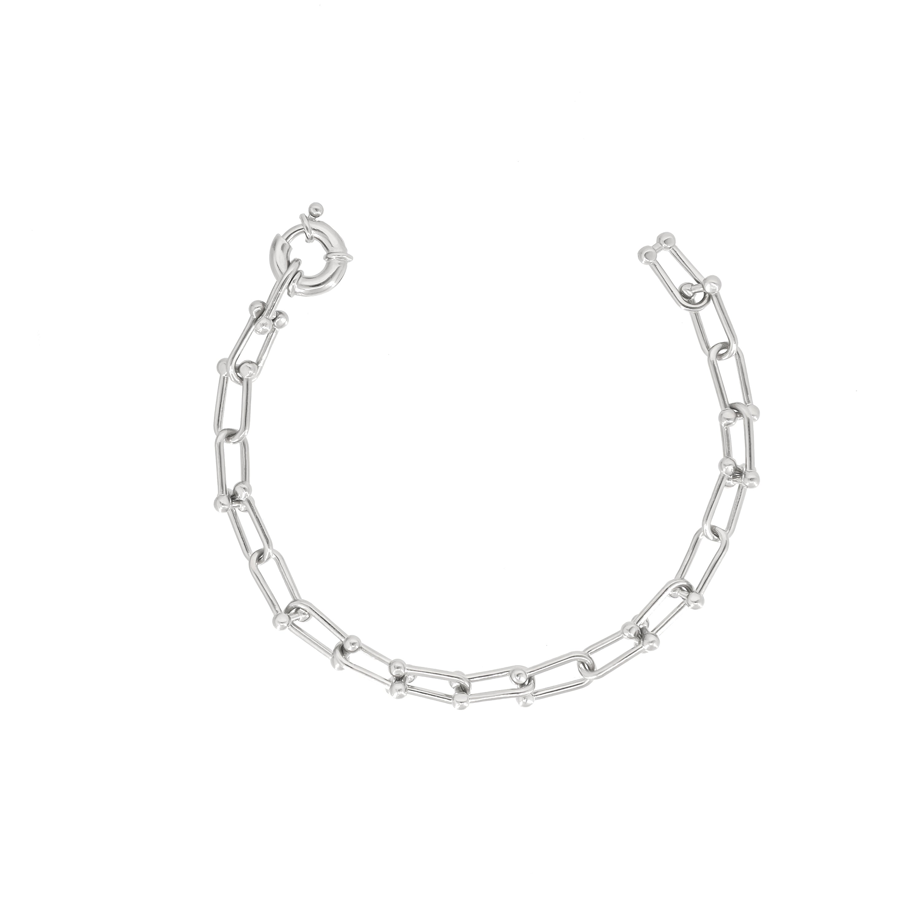 Big Spring Clasp Shackle Bracelet