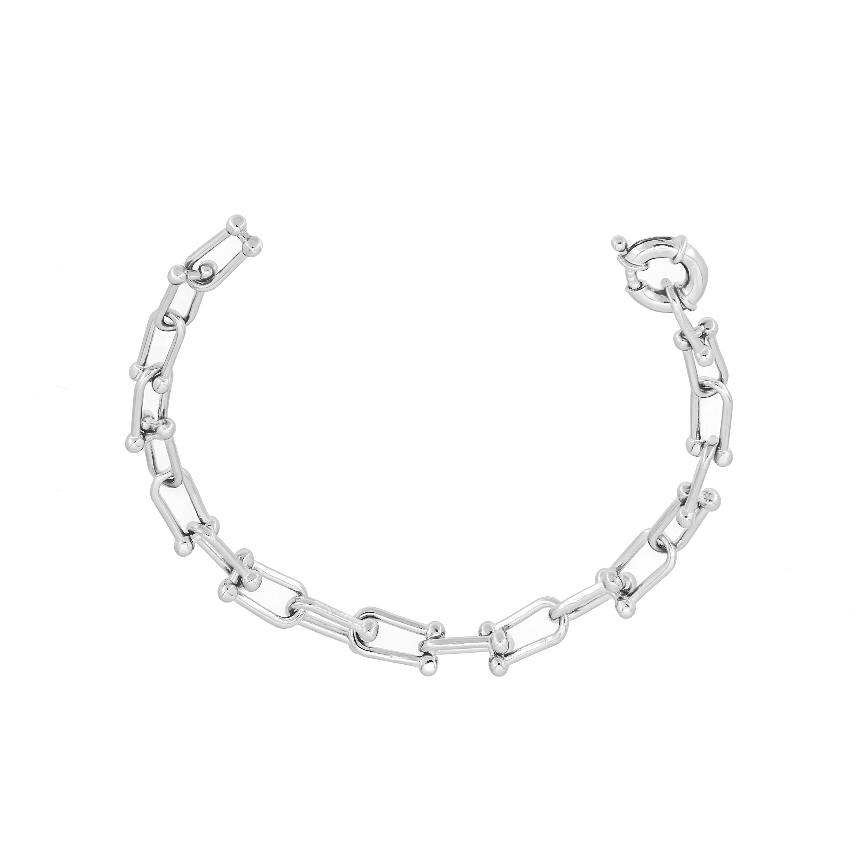 Big Spring Clasp Shackle Bracelet