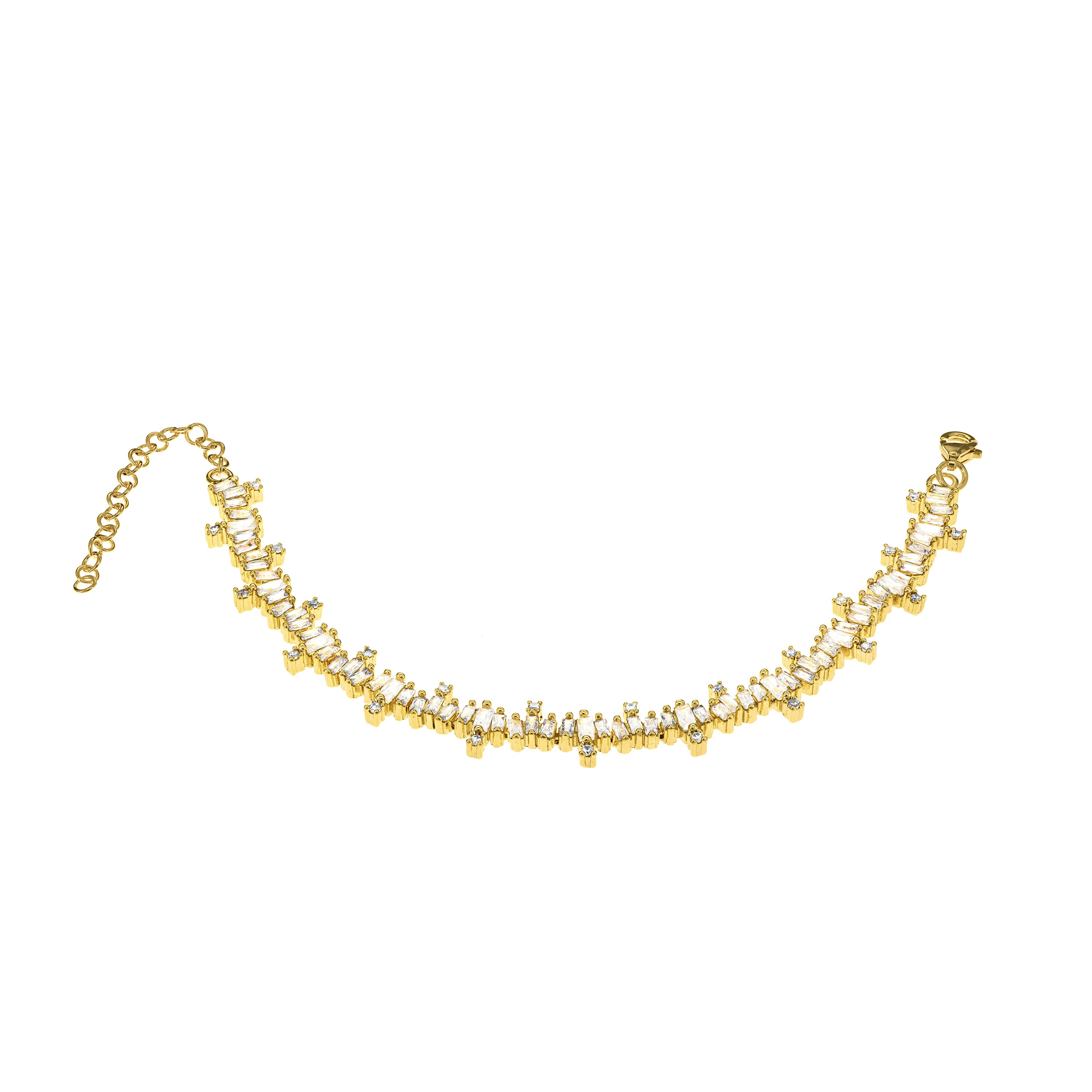 Cubic Zirconia Baguette Bracelet