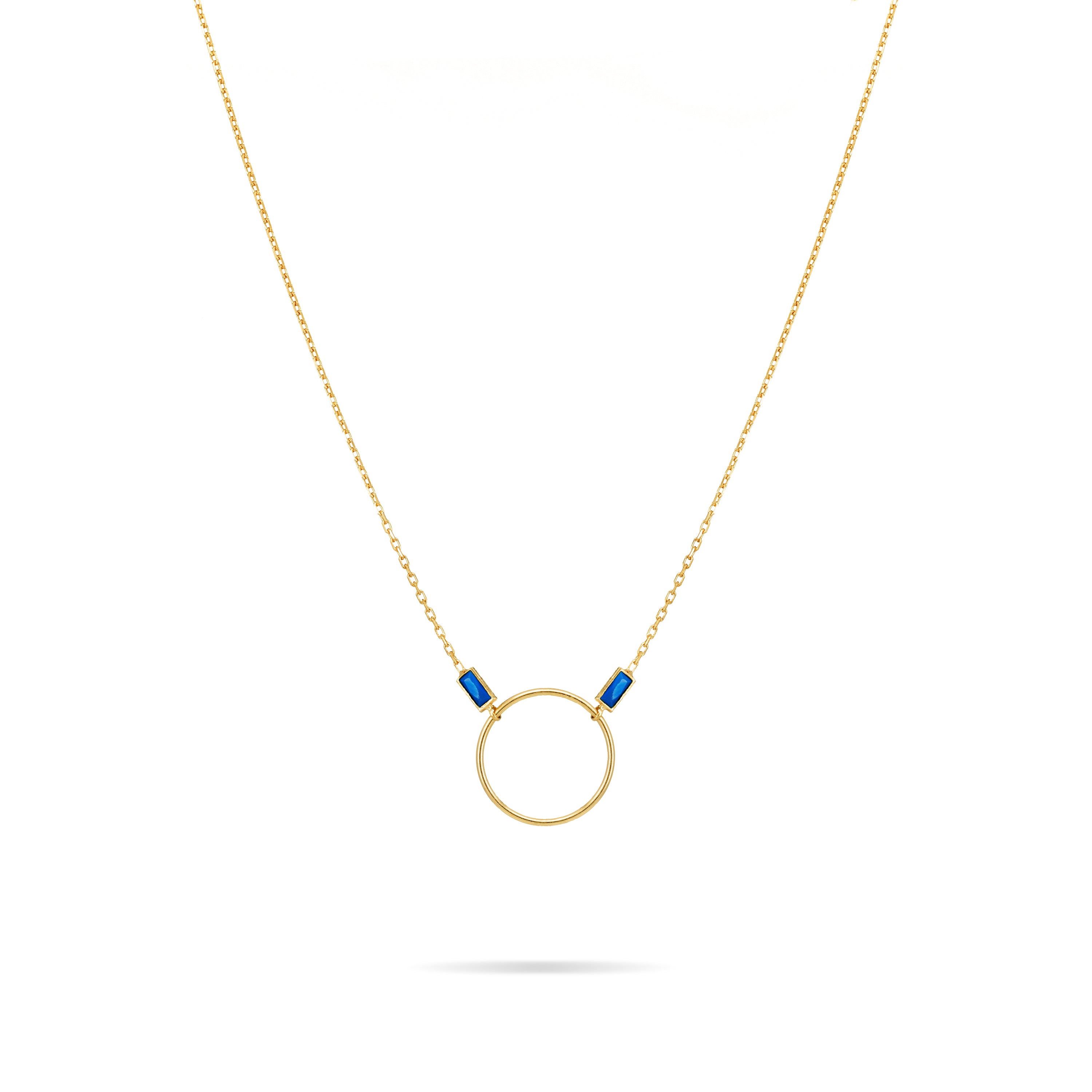 Dainty Circle With Chain Choker