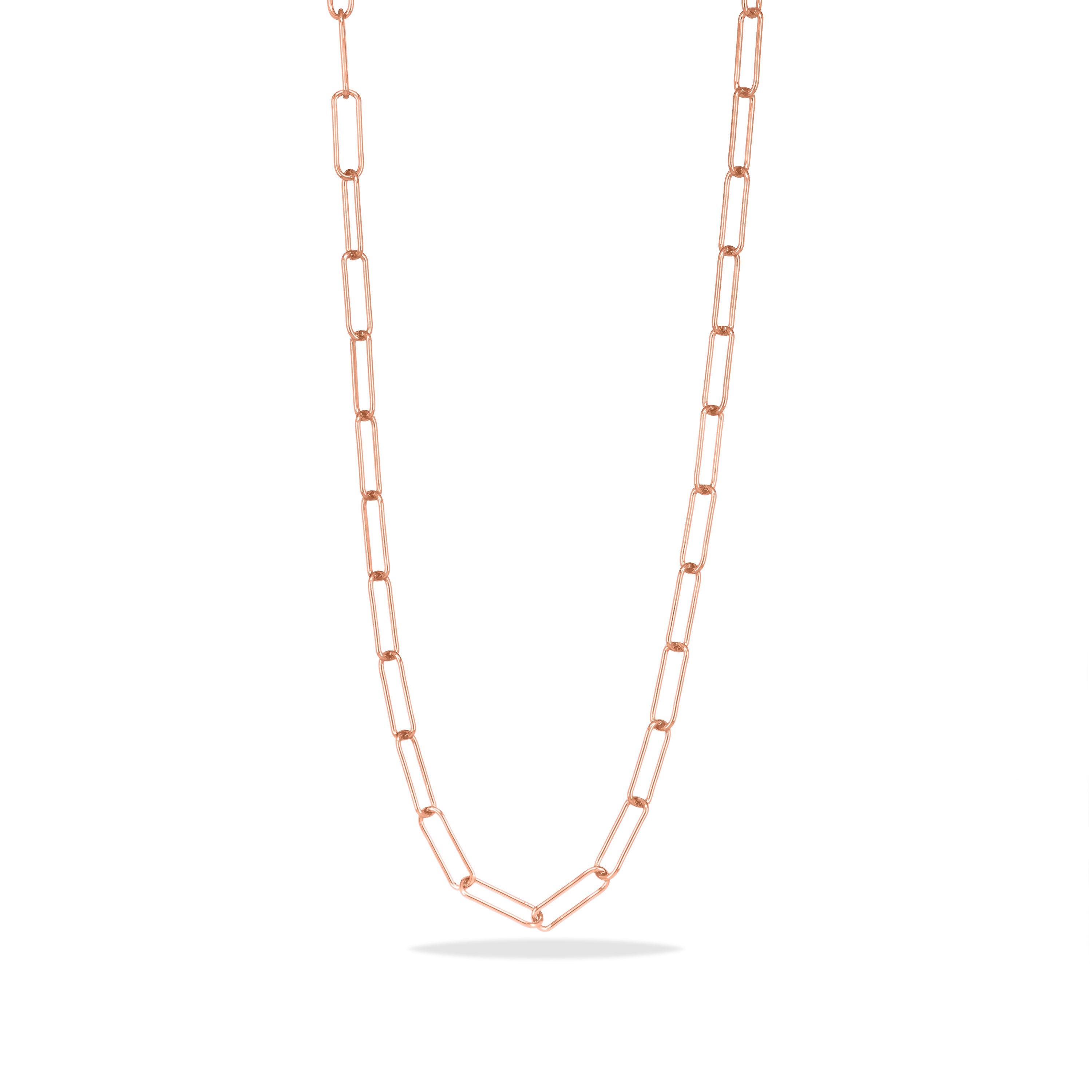 Dainty Paperclip Link Chain Necklace