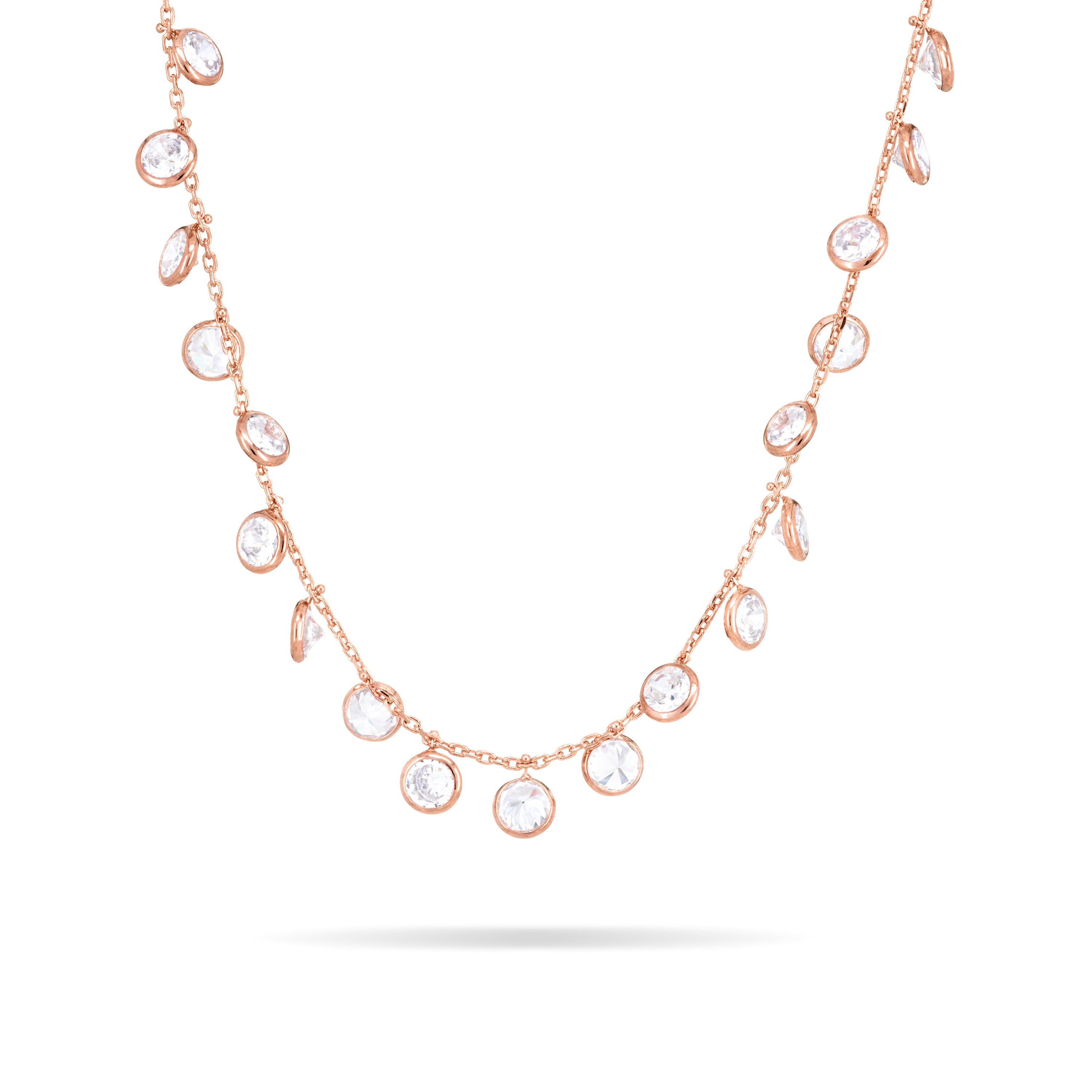 Dangling Bezel Droplets Anklet