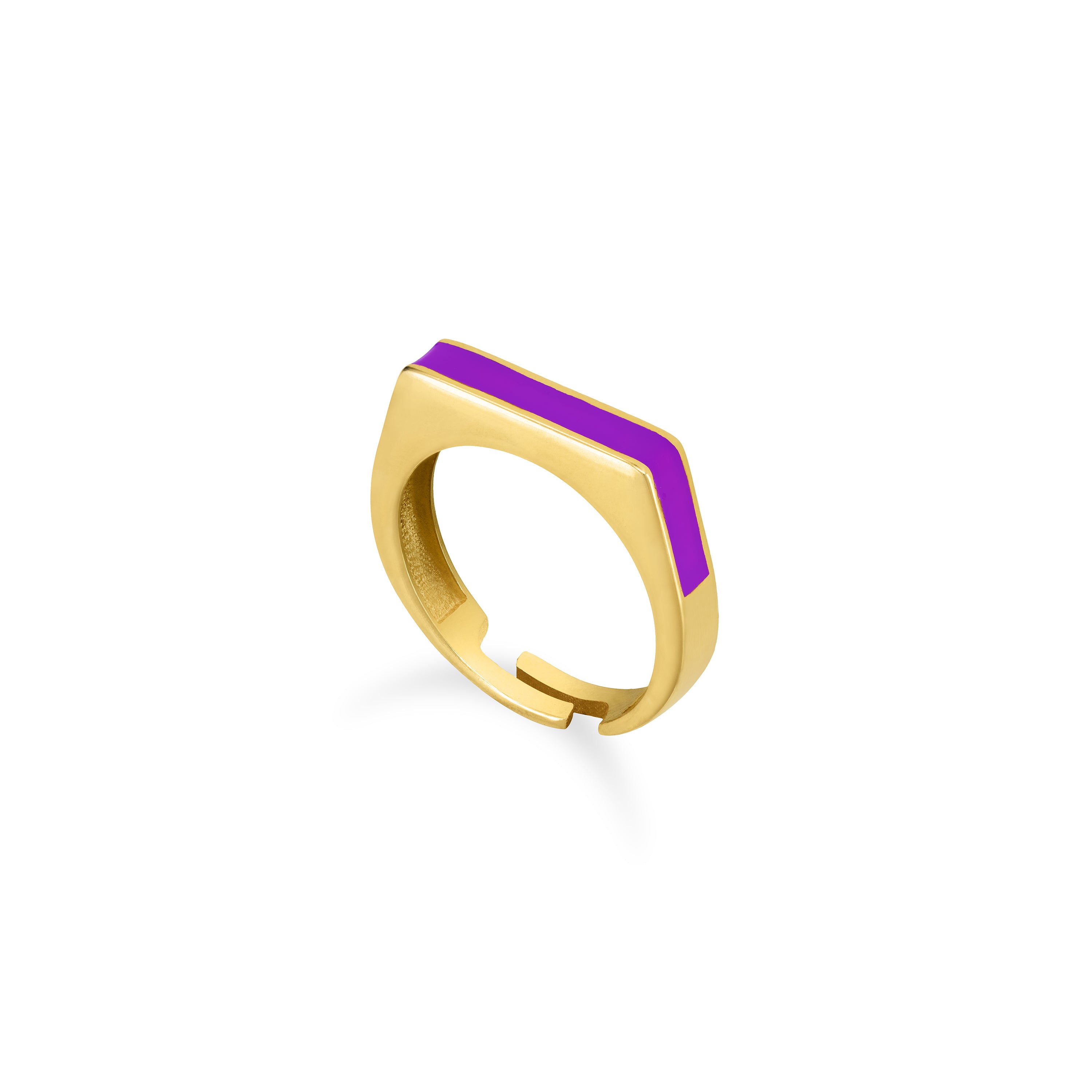 Enamel Bar Simple Ring