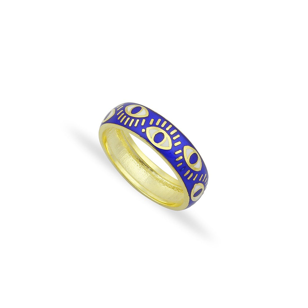 Evil Eye Enamel Ring