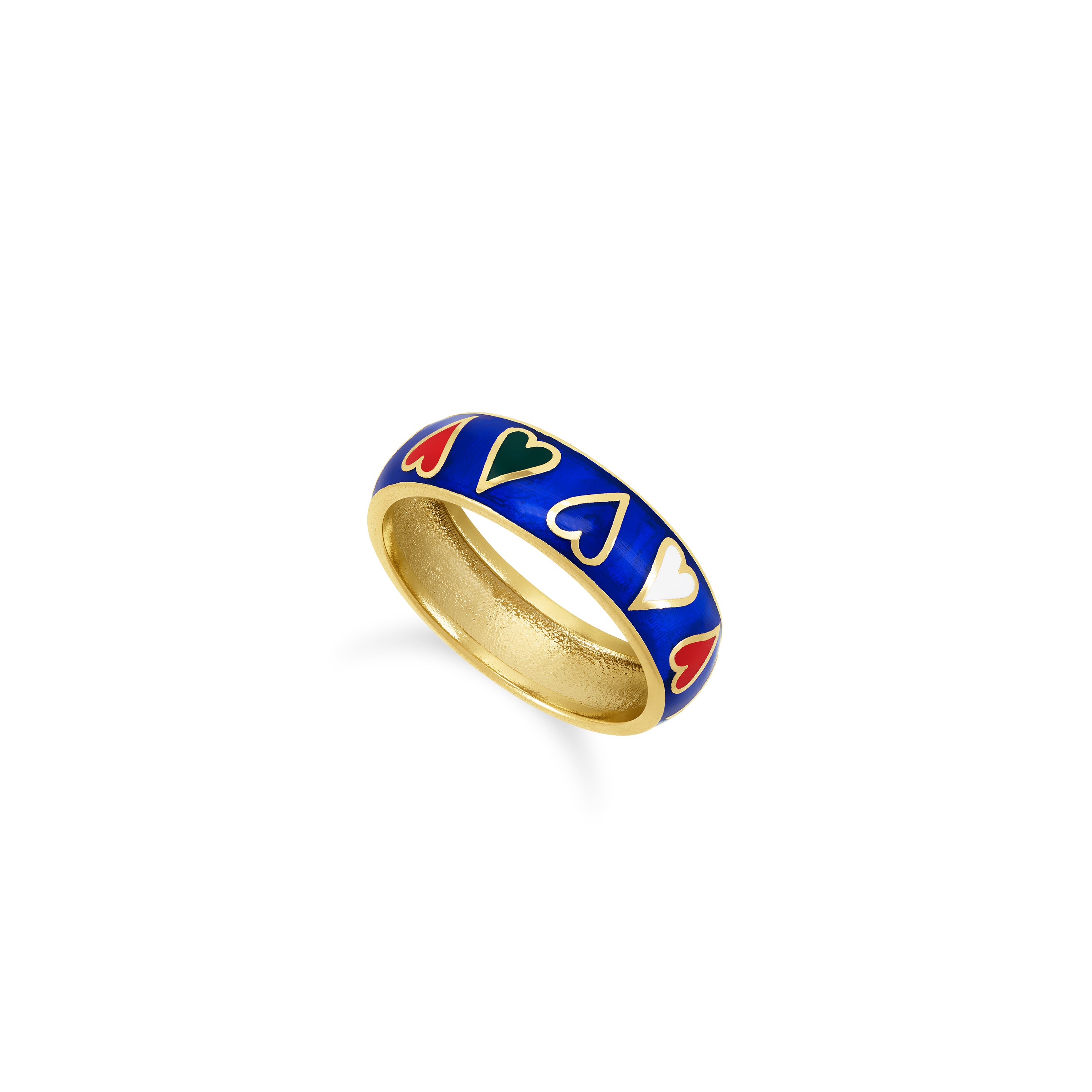 Hearts Enamel Ring