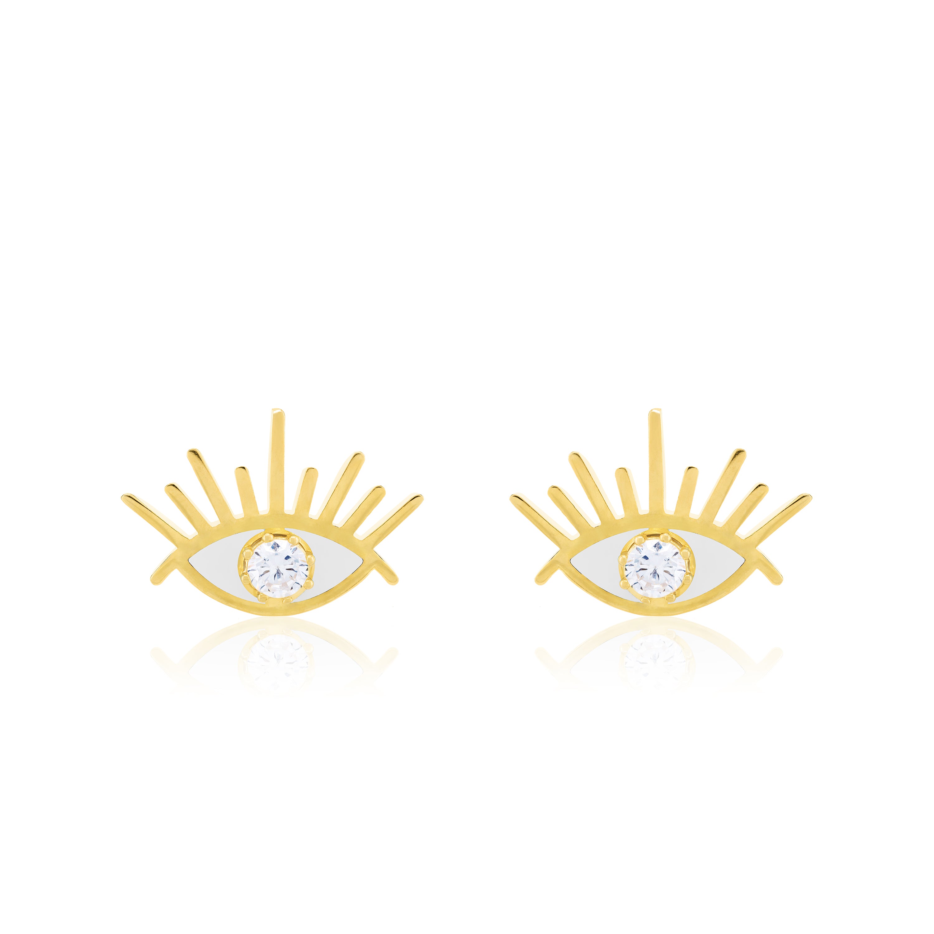 Lash Evil Eye Enamel Earring