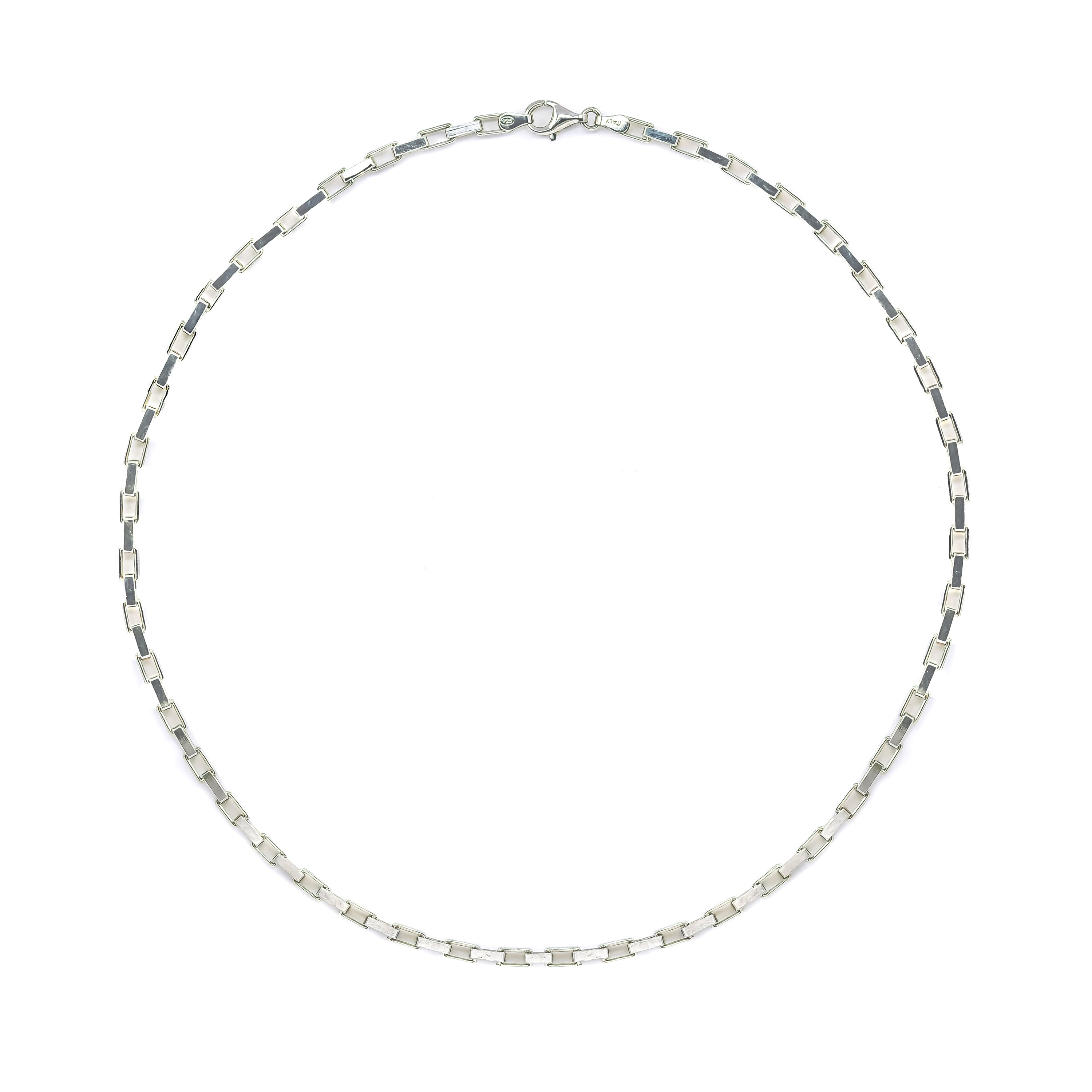 Open Box Link Chain Necklace