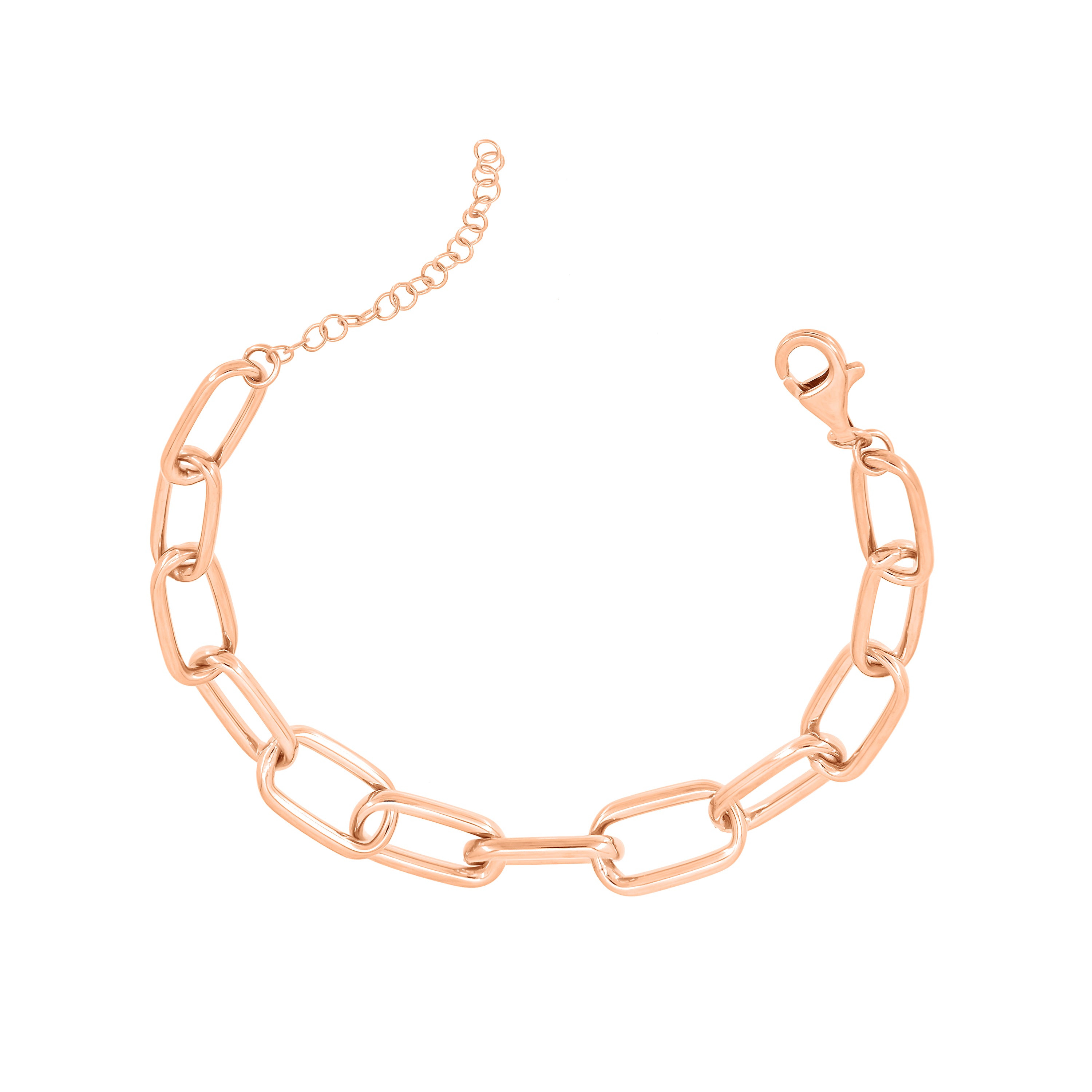Oval Paperclip Chain Bracelet