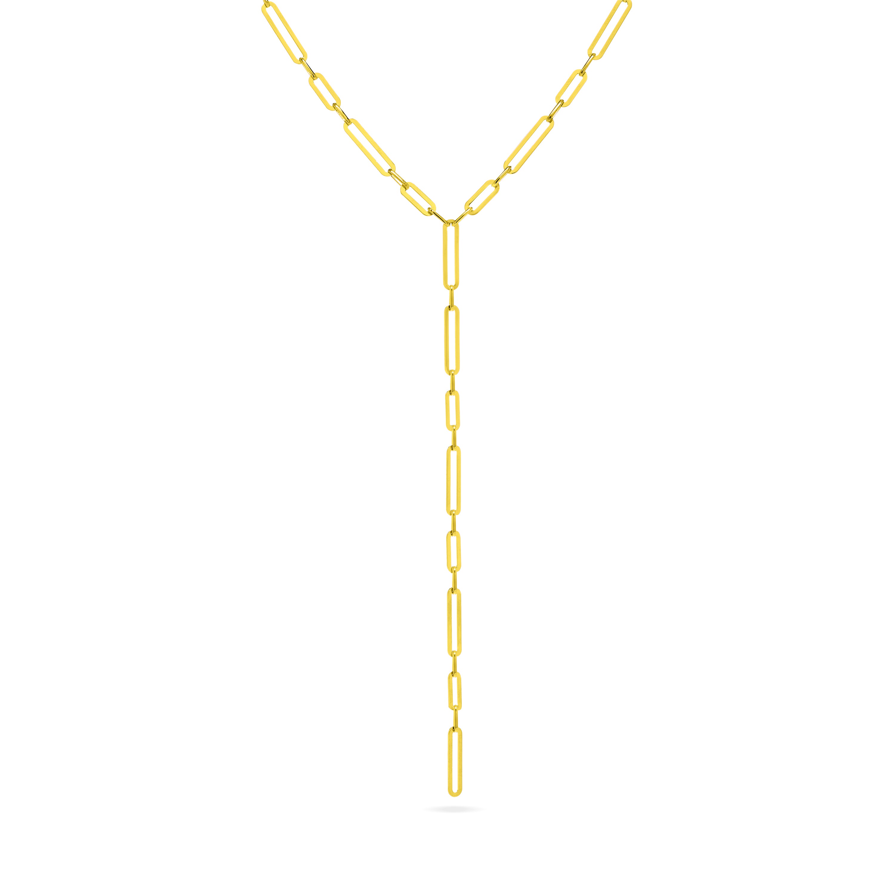 Paperclip Lariat Necklace