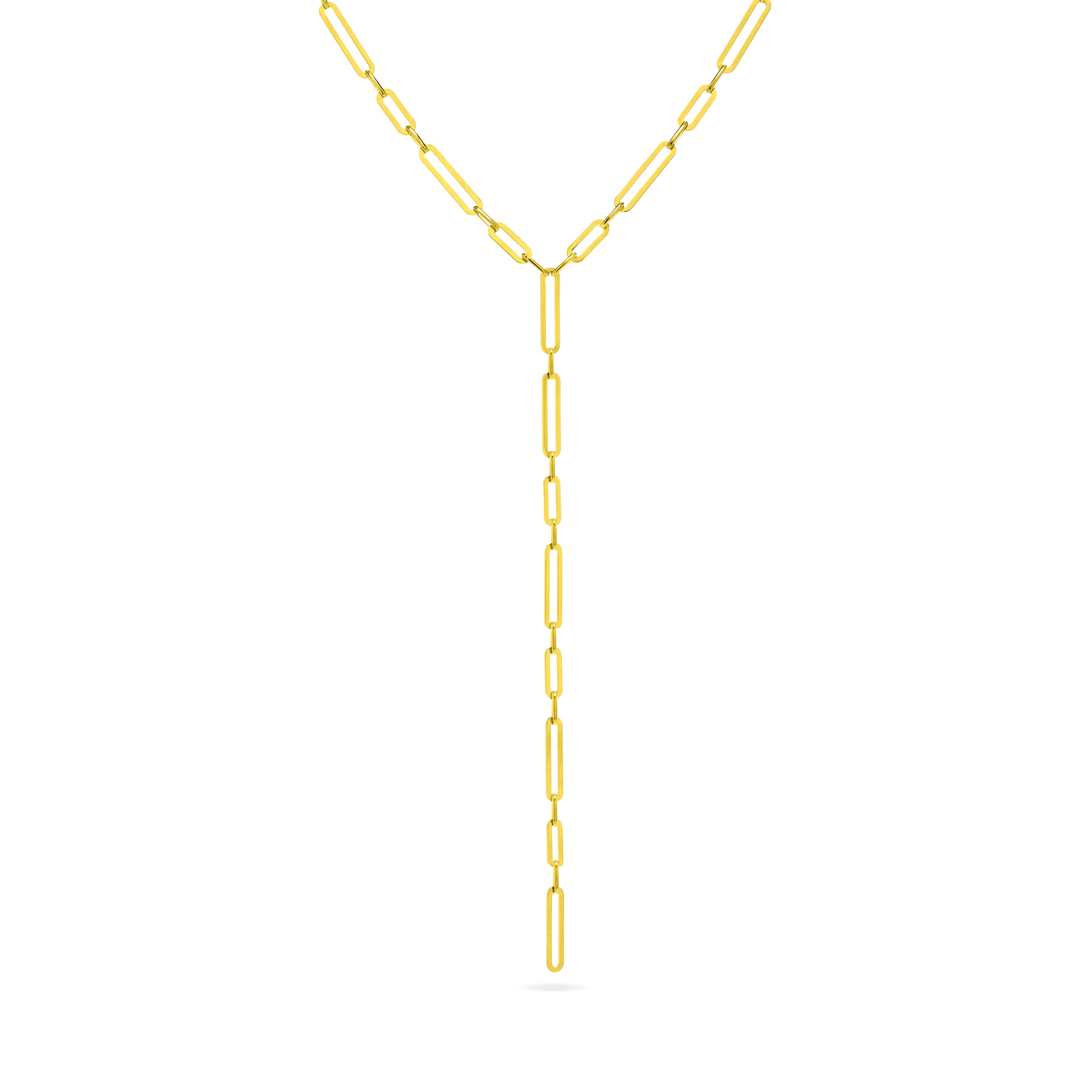 Paperclip Lariat Necklace