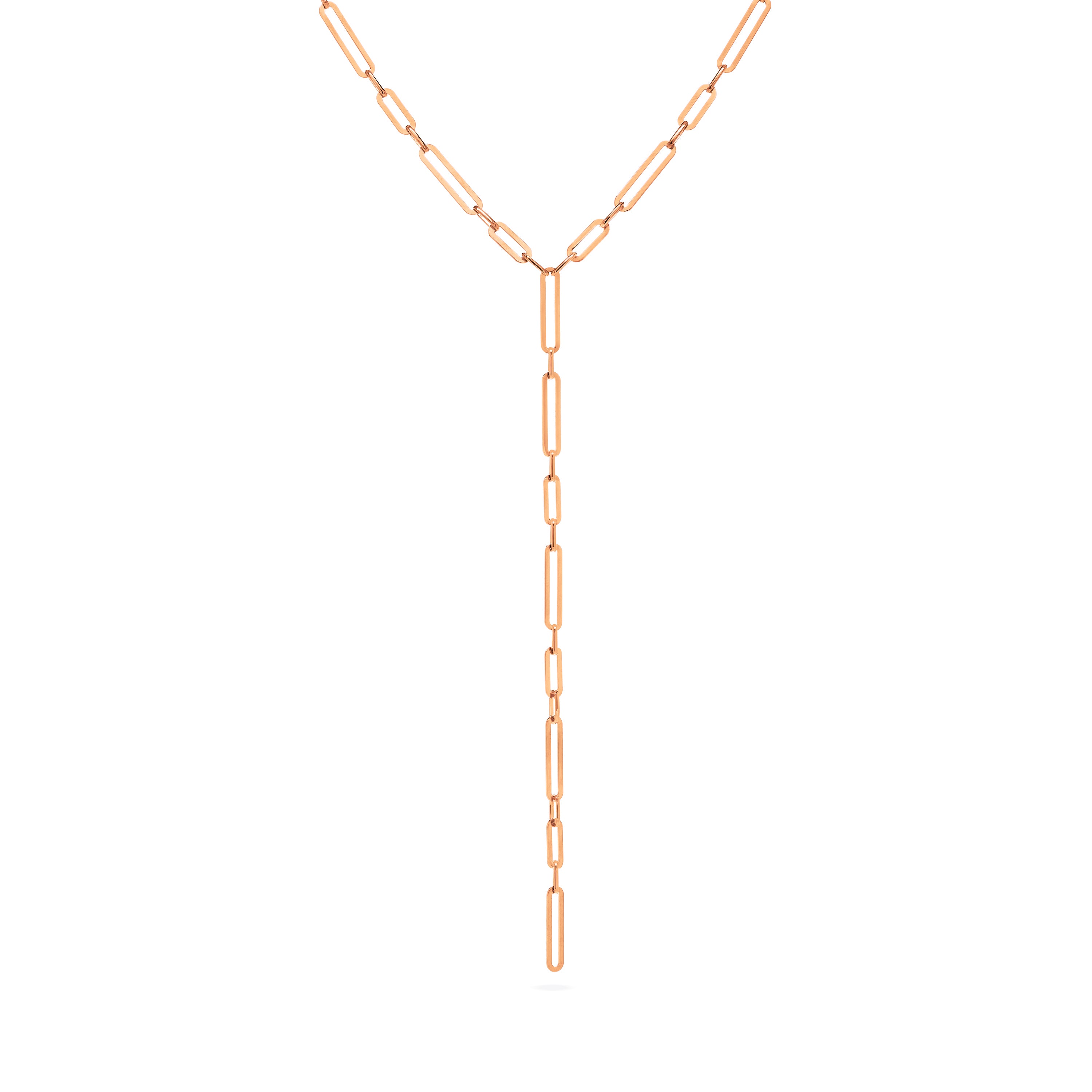 Paperclip Lariat Necklace