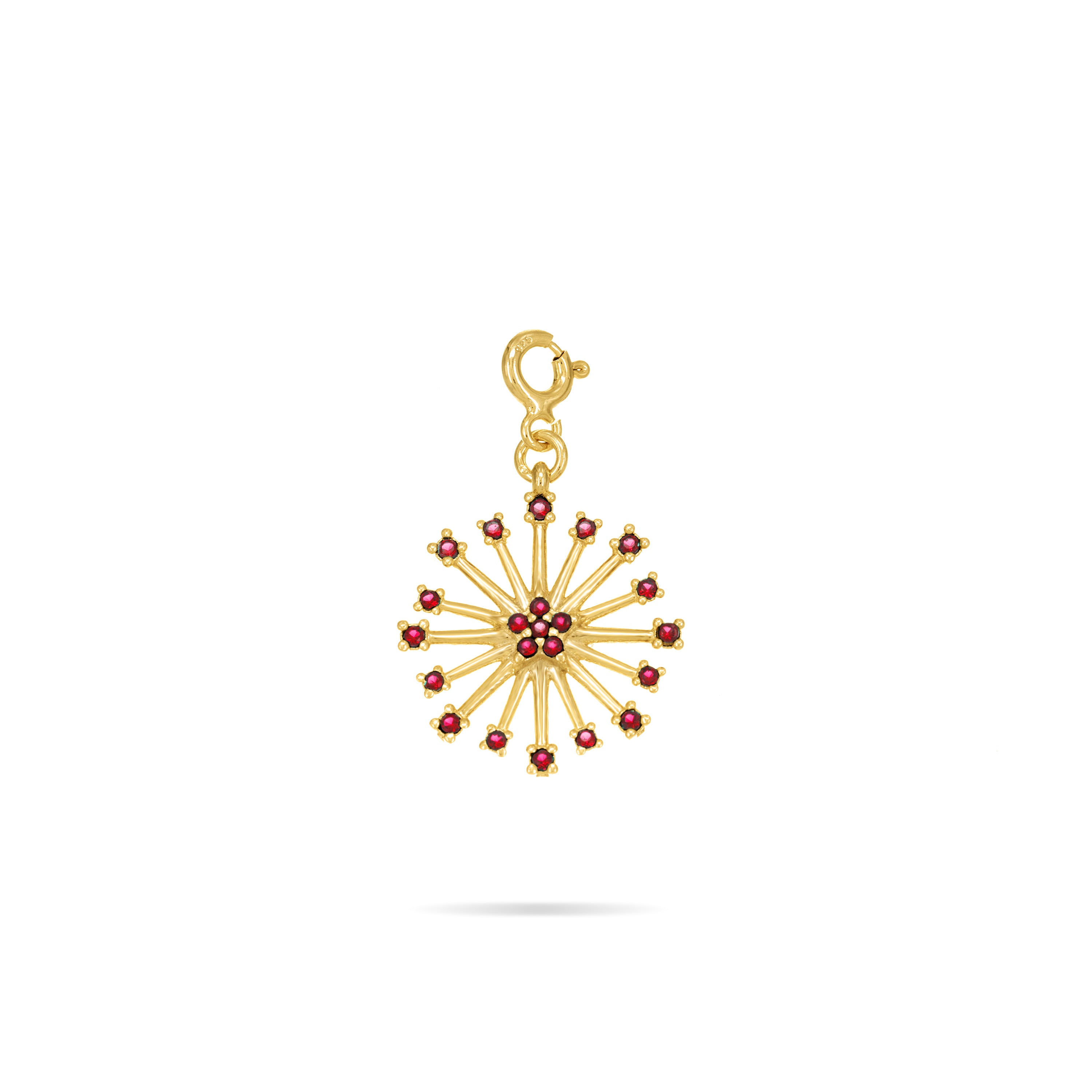 Ray Of Light Cubic Zirconia Starburst Charm