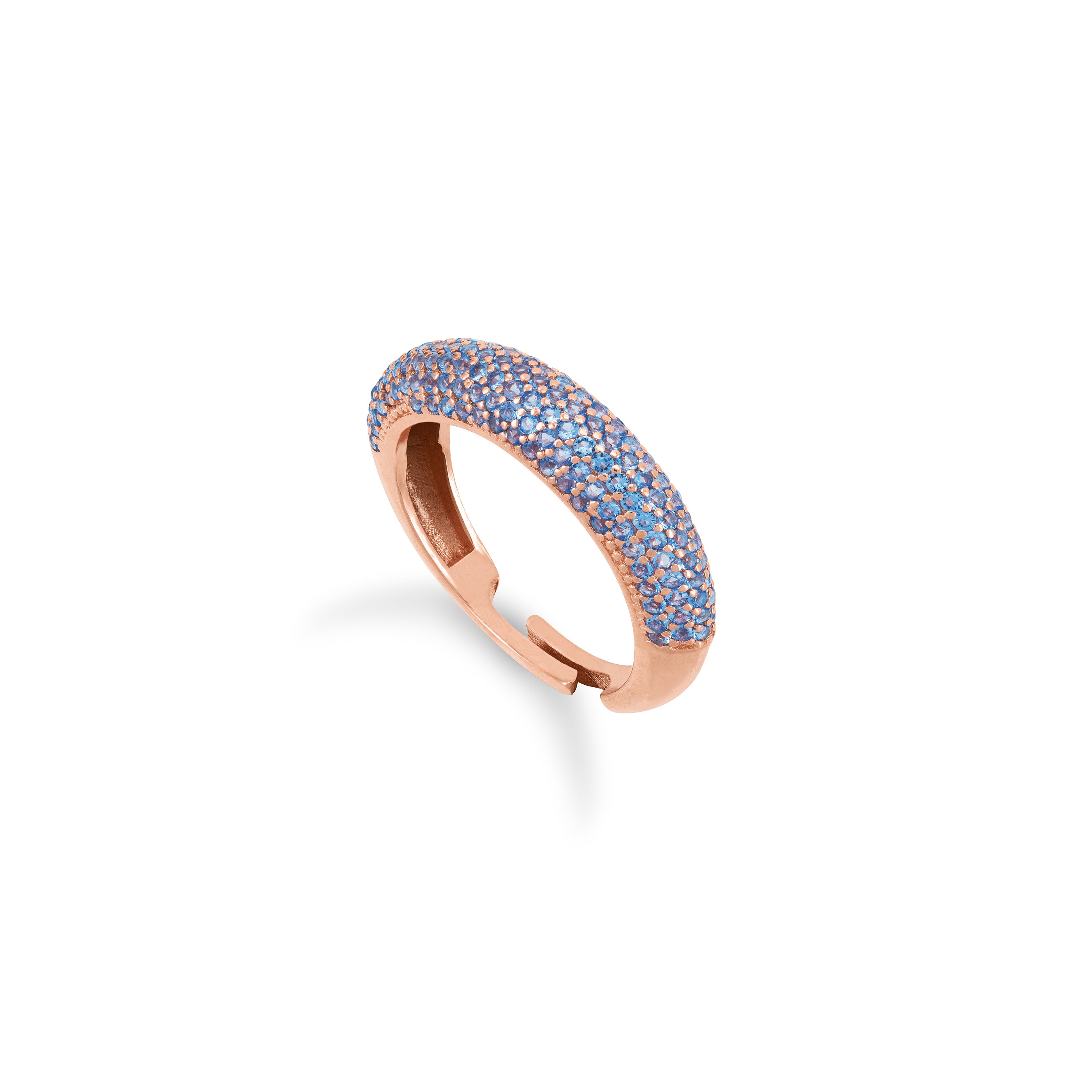 Thin Cubic Zirconia Dome Ring