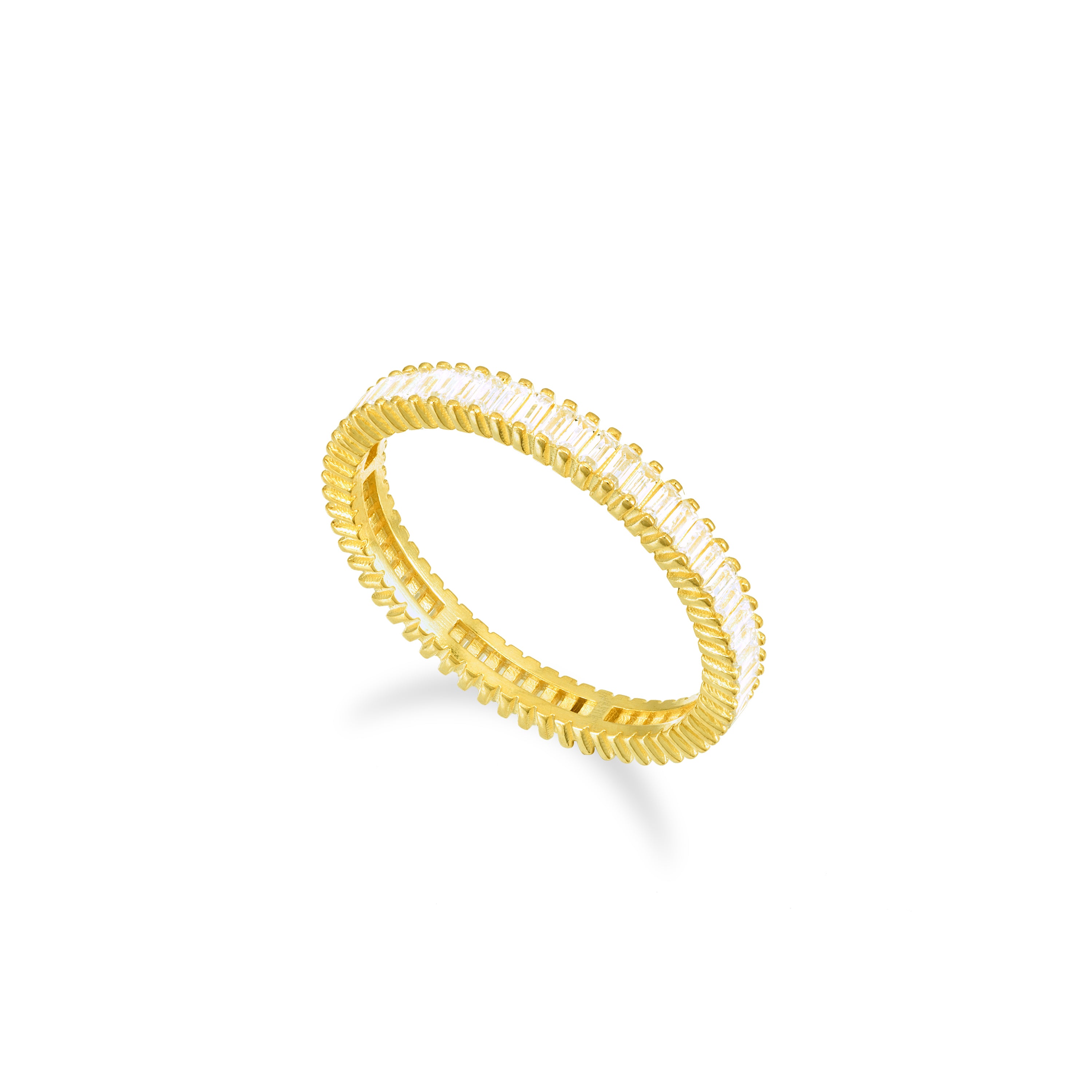 Thin Eternity Baguette Ring