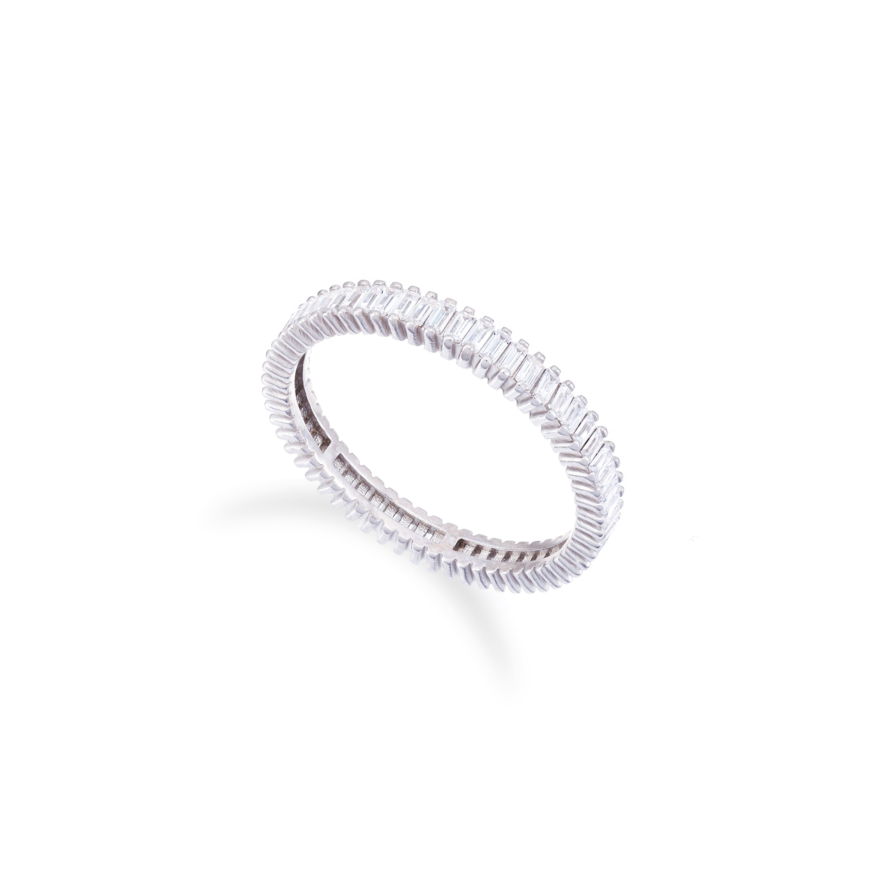 Thin Eternity Baguette Ring