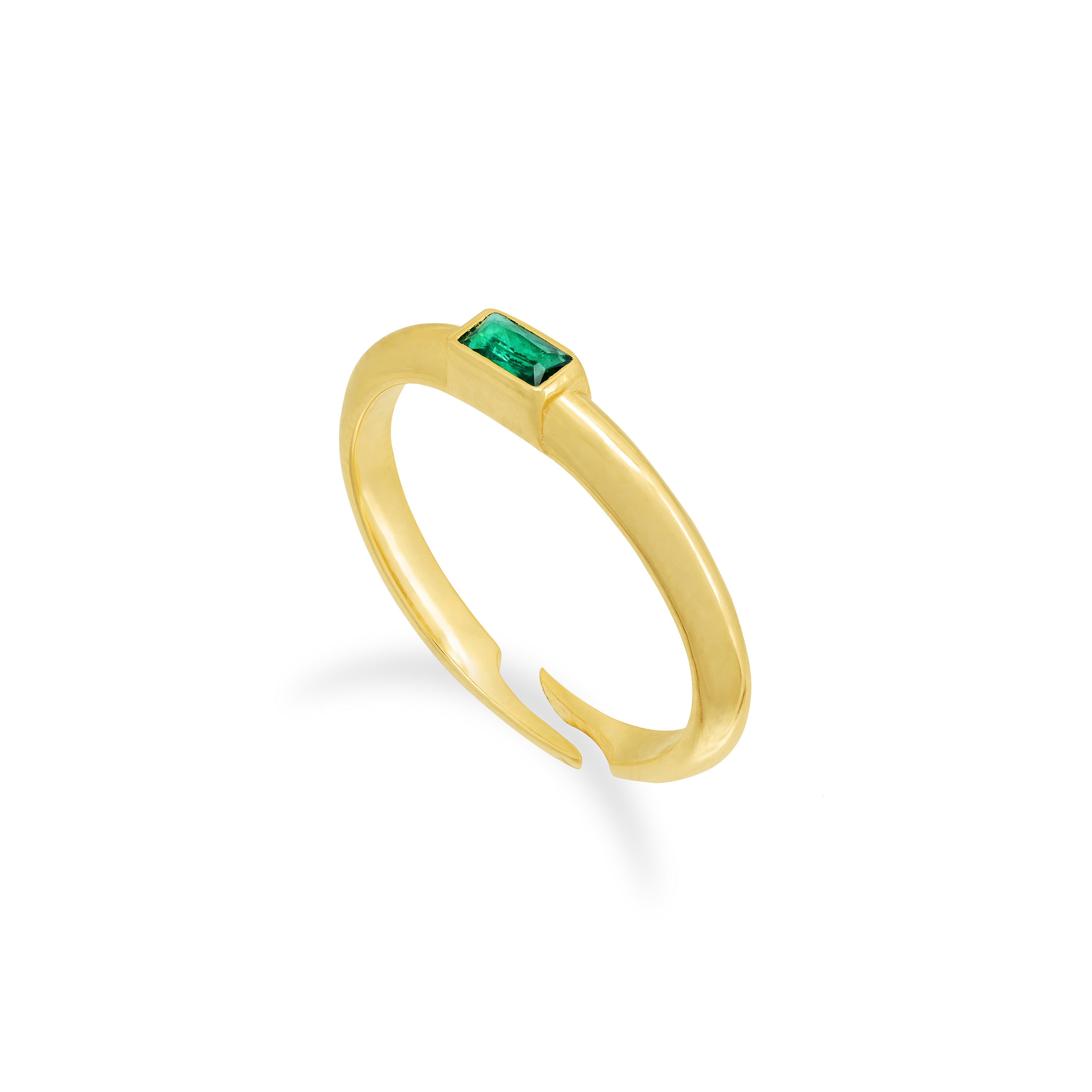 Thin Mini Baguette Cut Ring