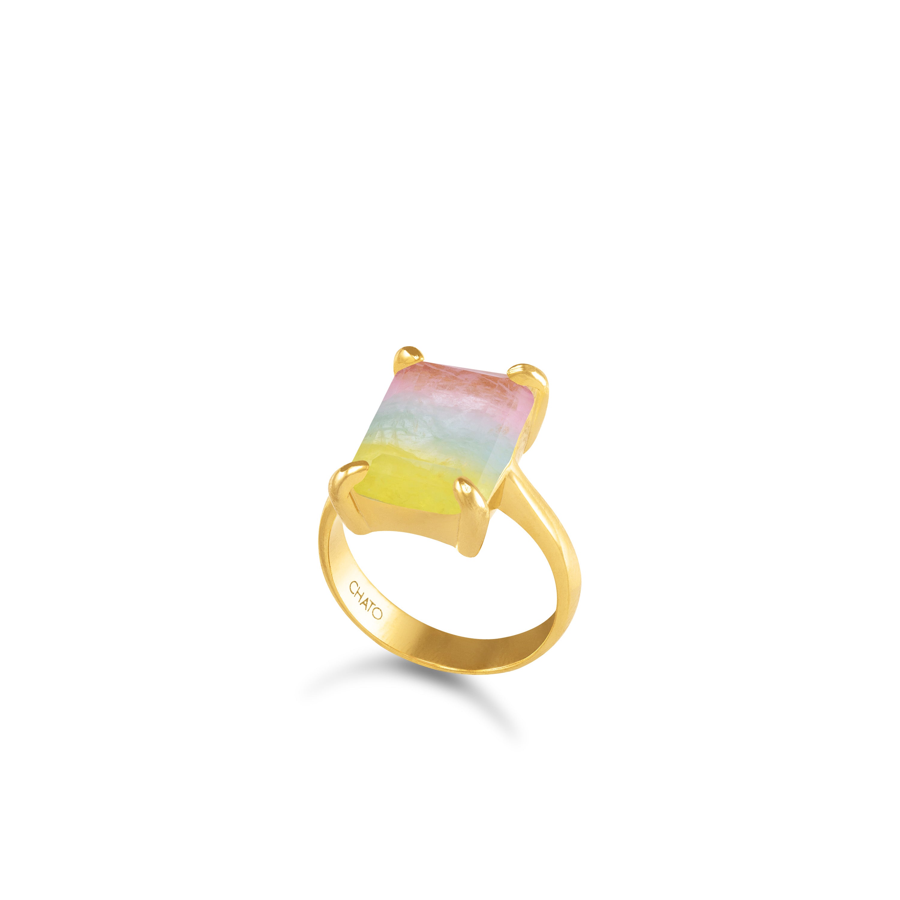 Colored Big Stone Ring