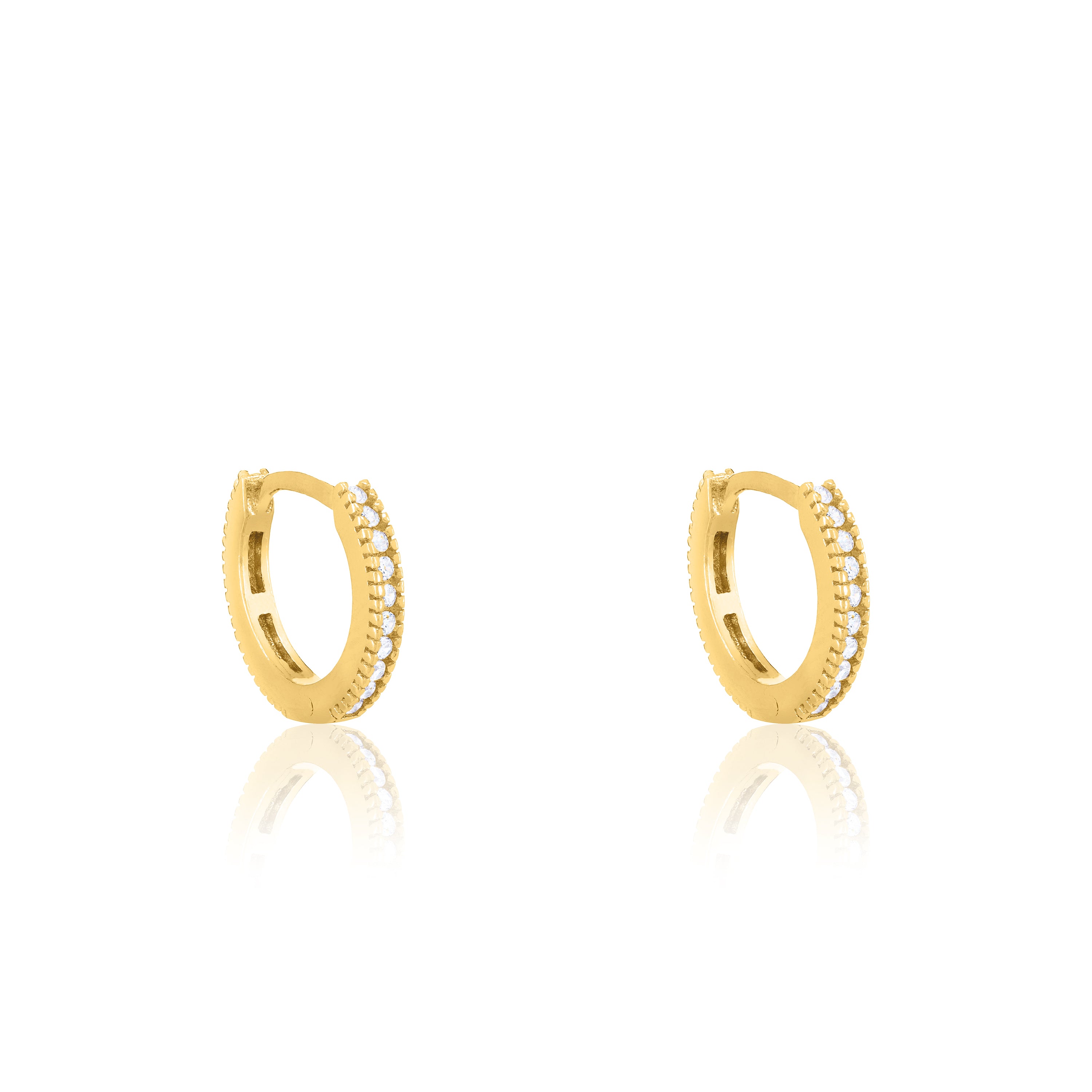 Cubic Zirconia Hoop Earrings