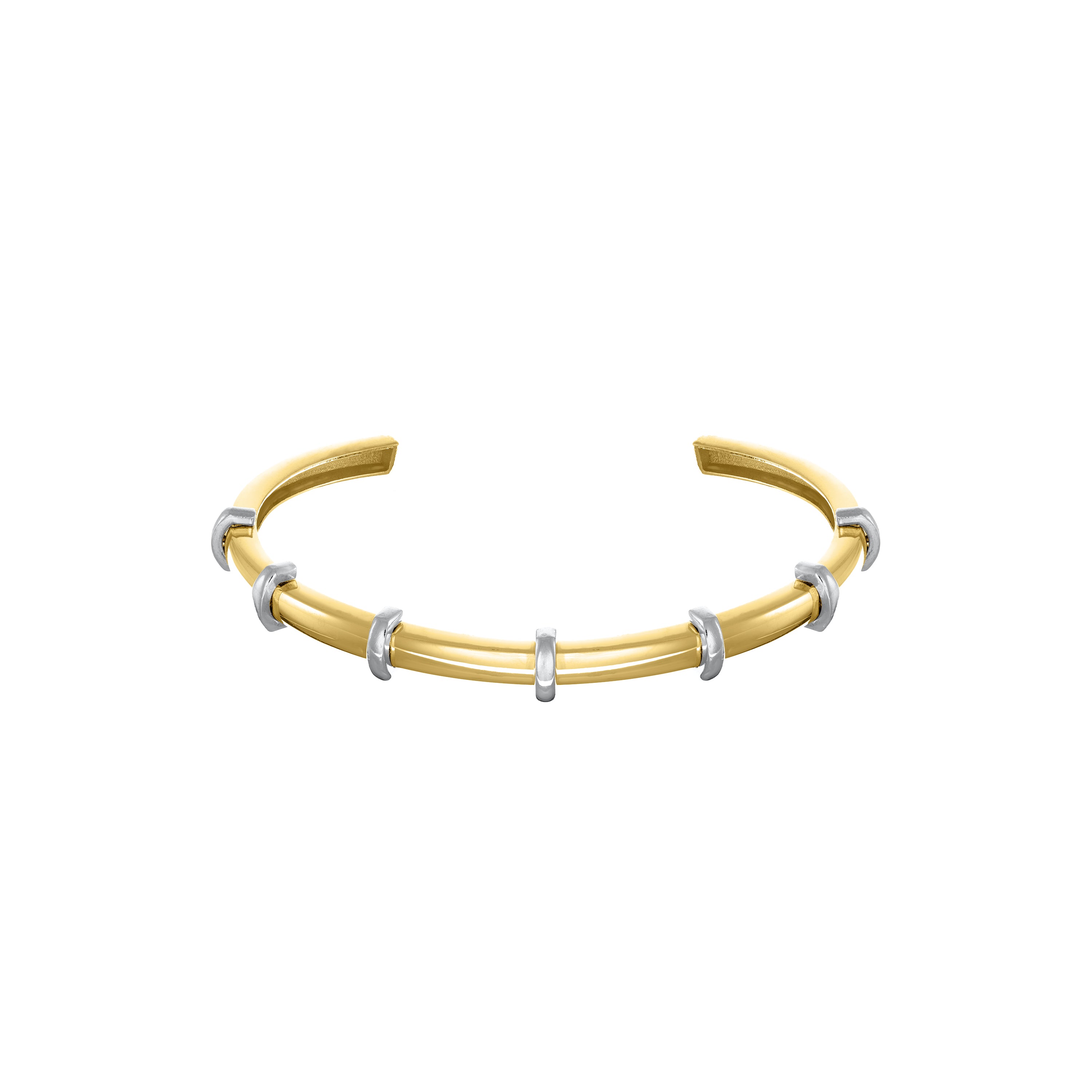 Evenly Spaced Cuff Bangle