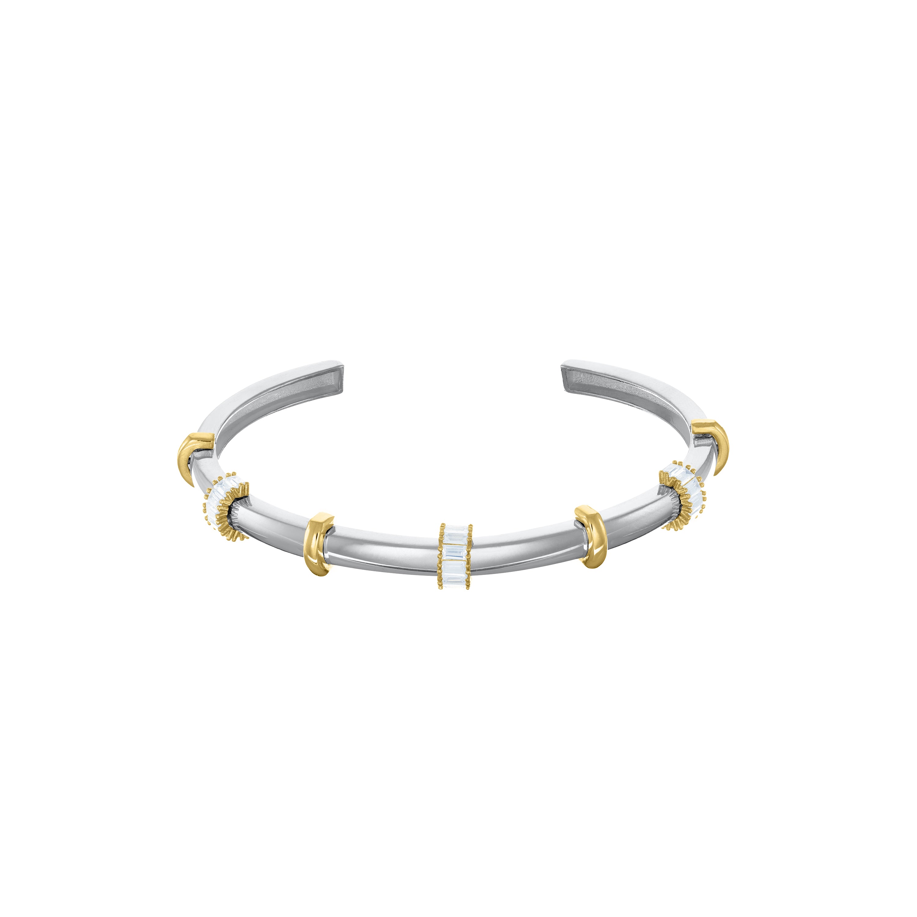 Evenly Spaced Cuff Bangle