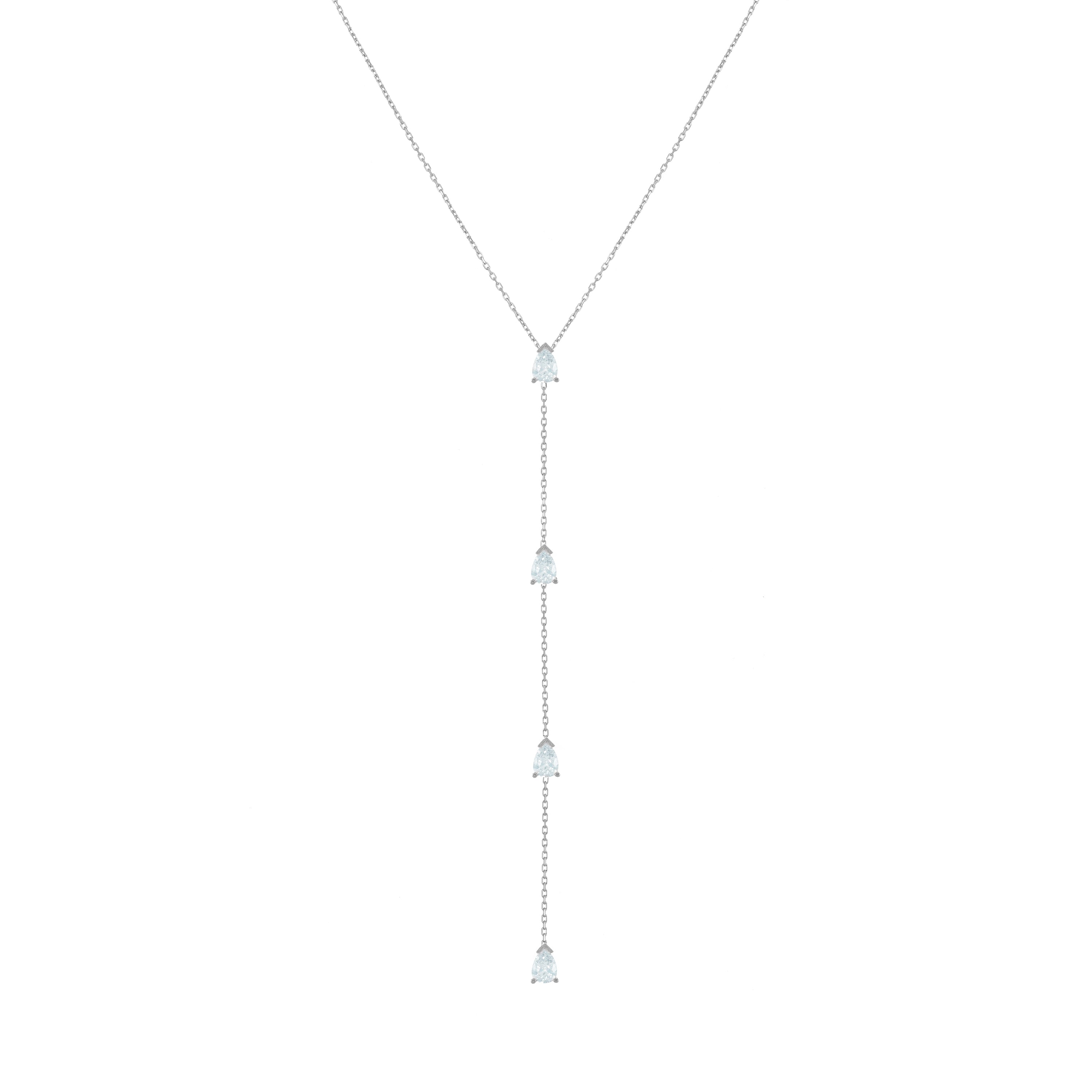 Four Teardrops Lariat Choker