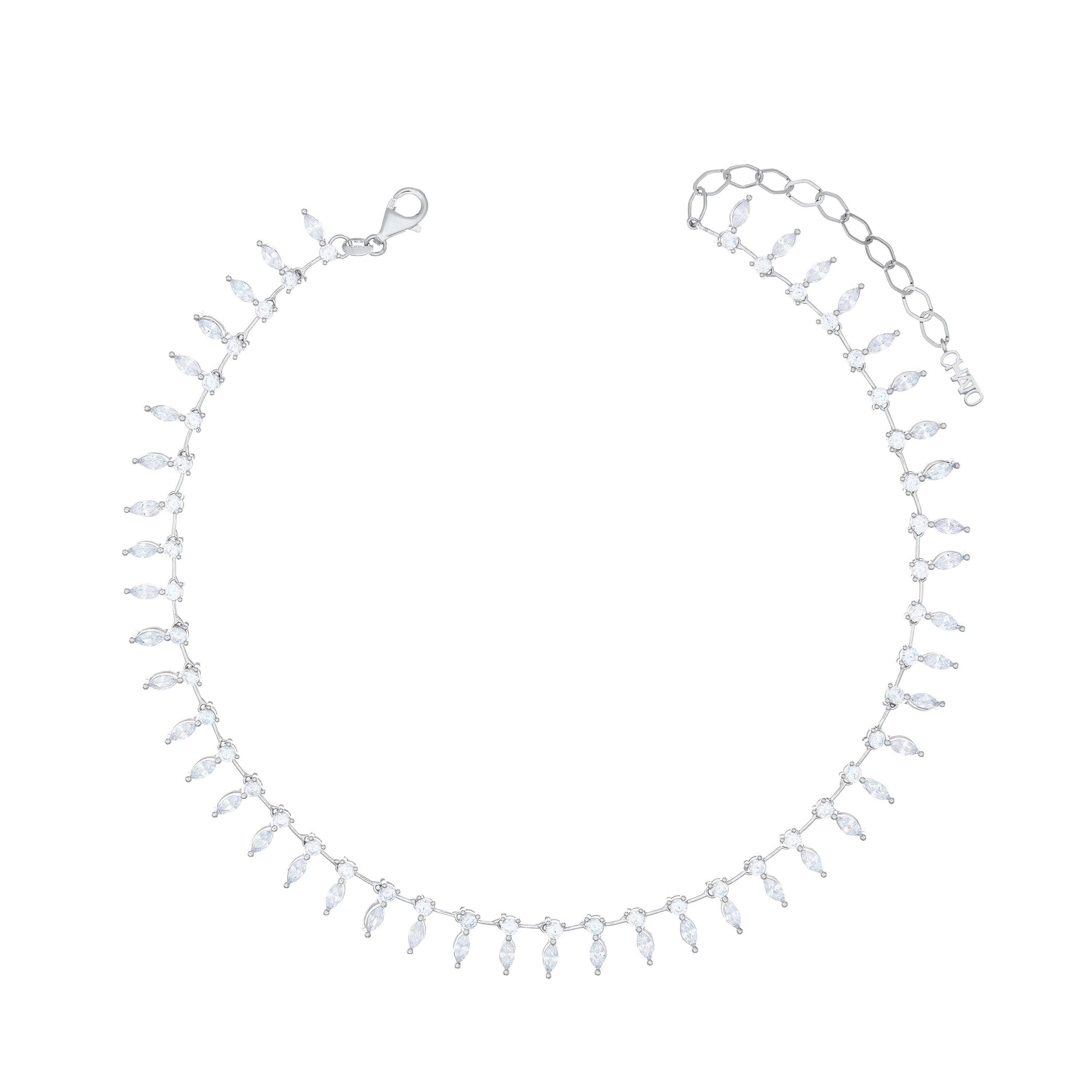 Marquise Fringe Necklace
