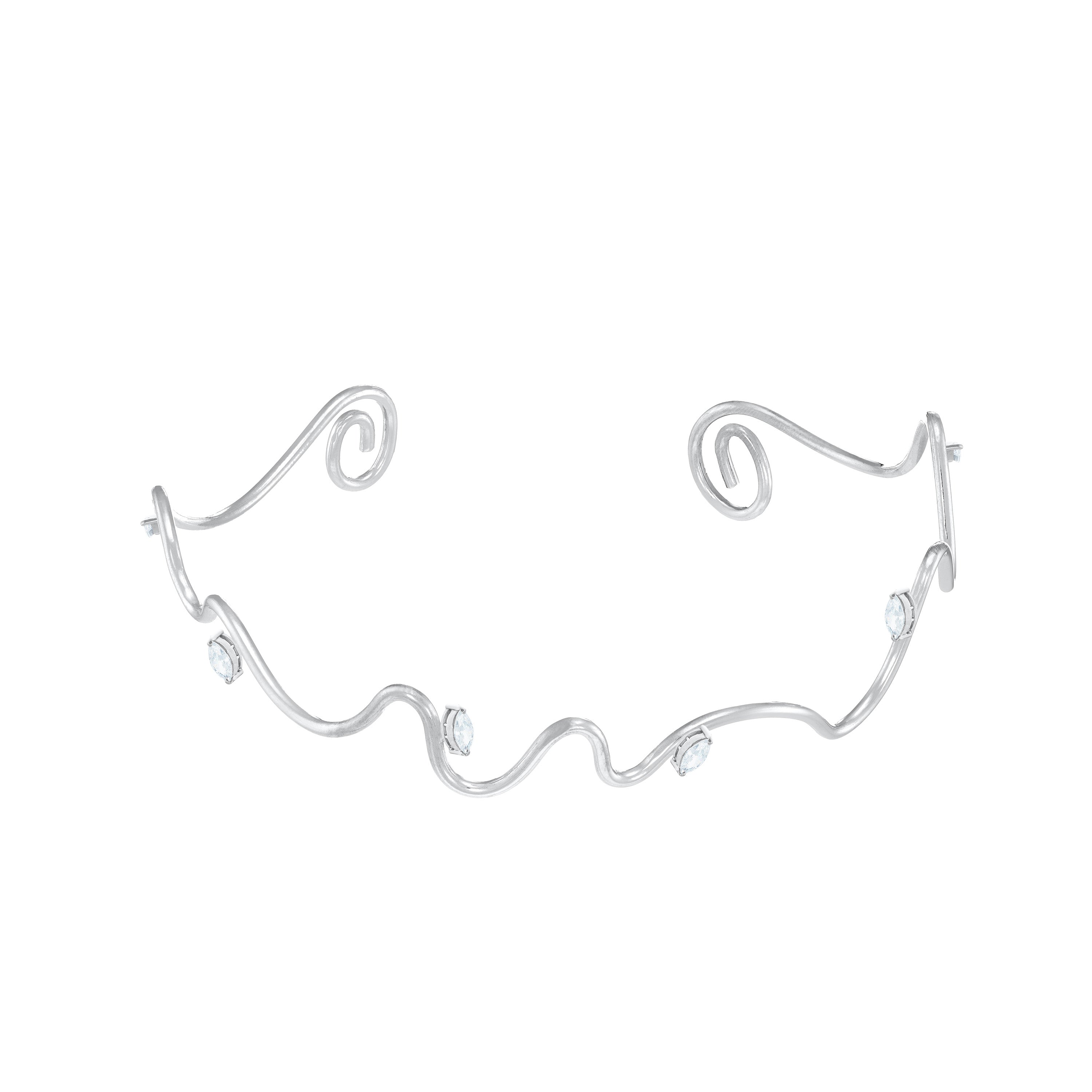 Marquise Wave Wire Choker