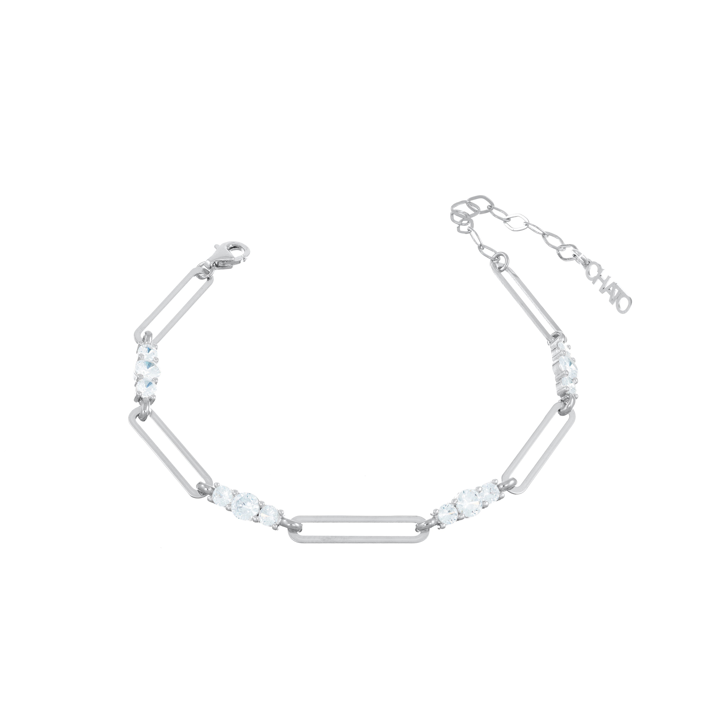 Paperclip With Three Dots Bracelet
