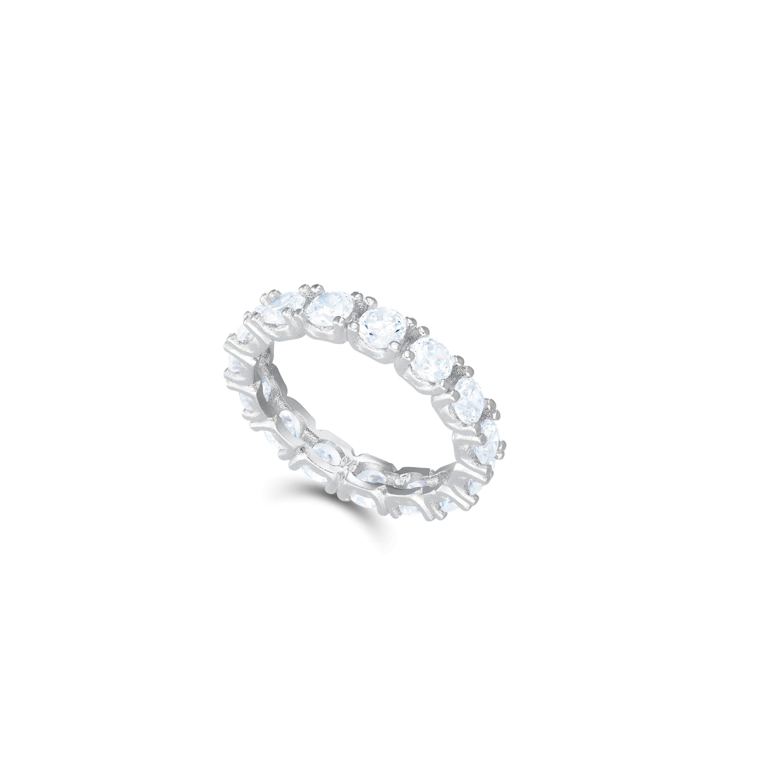 Round Cubic Zirconia Eternity  Ring