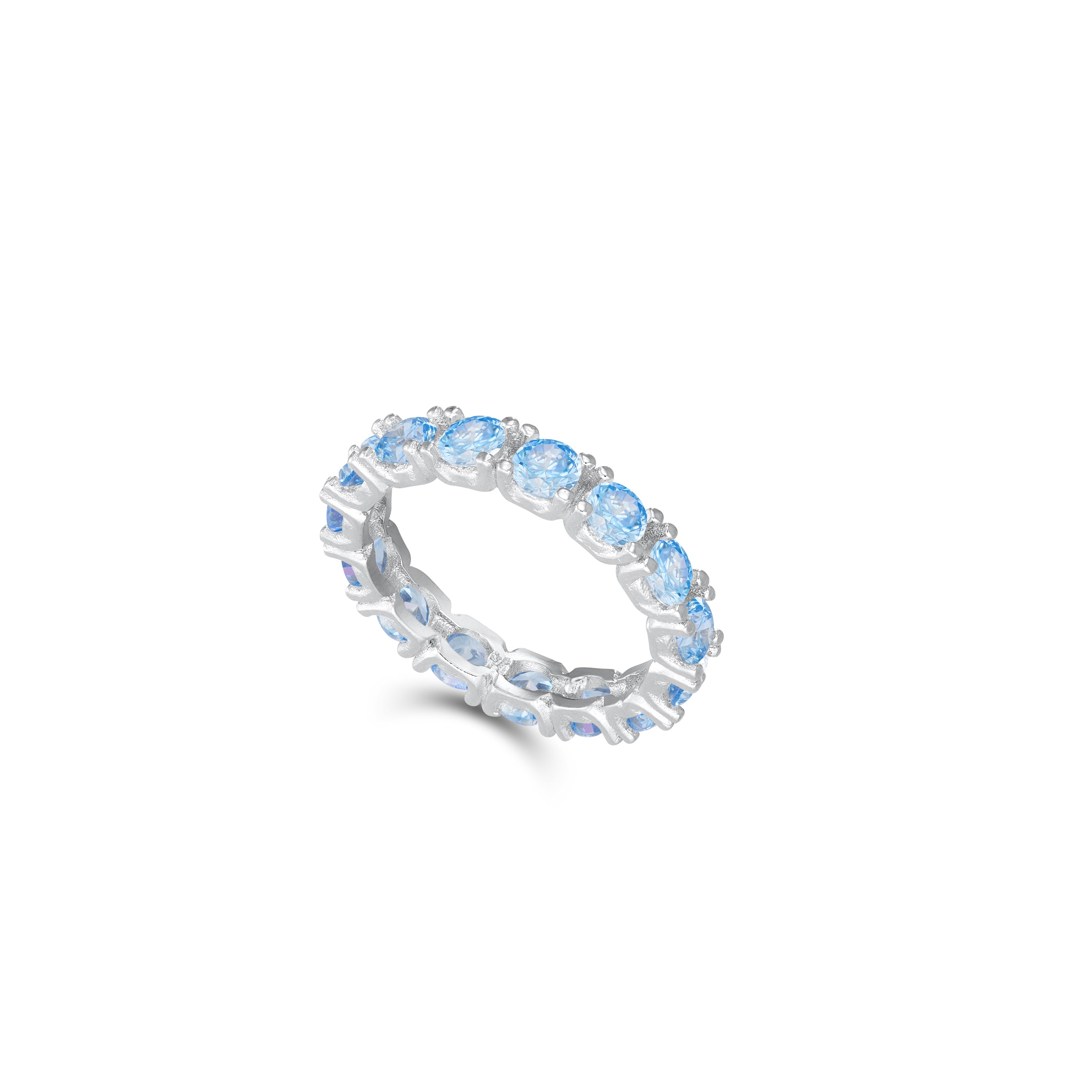 Round Cubic Zirconia Eternity  Ring