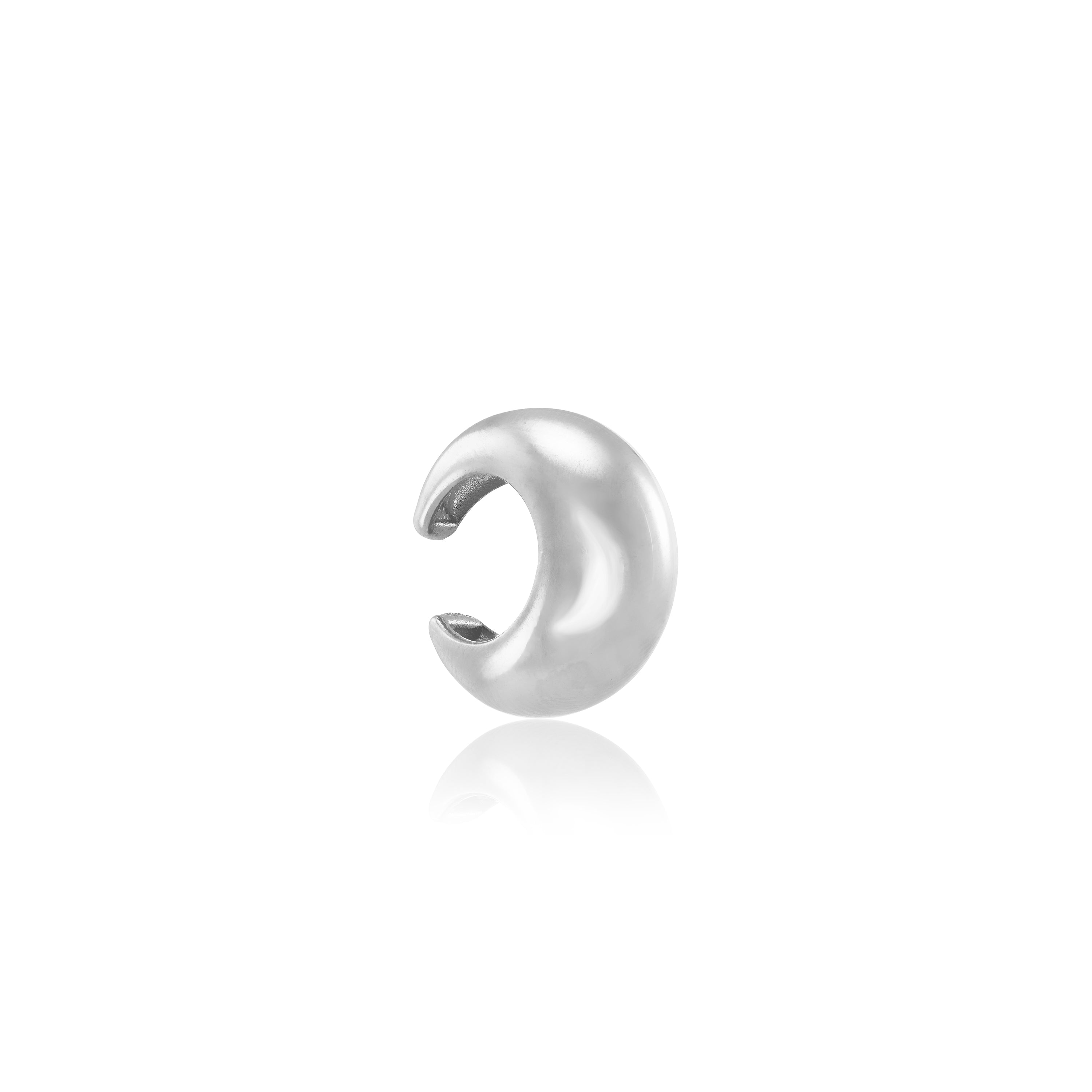 Small Chunky Ear Cuff - Silver