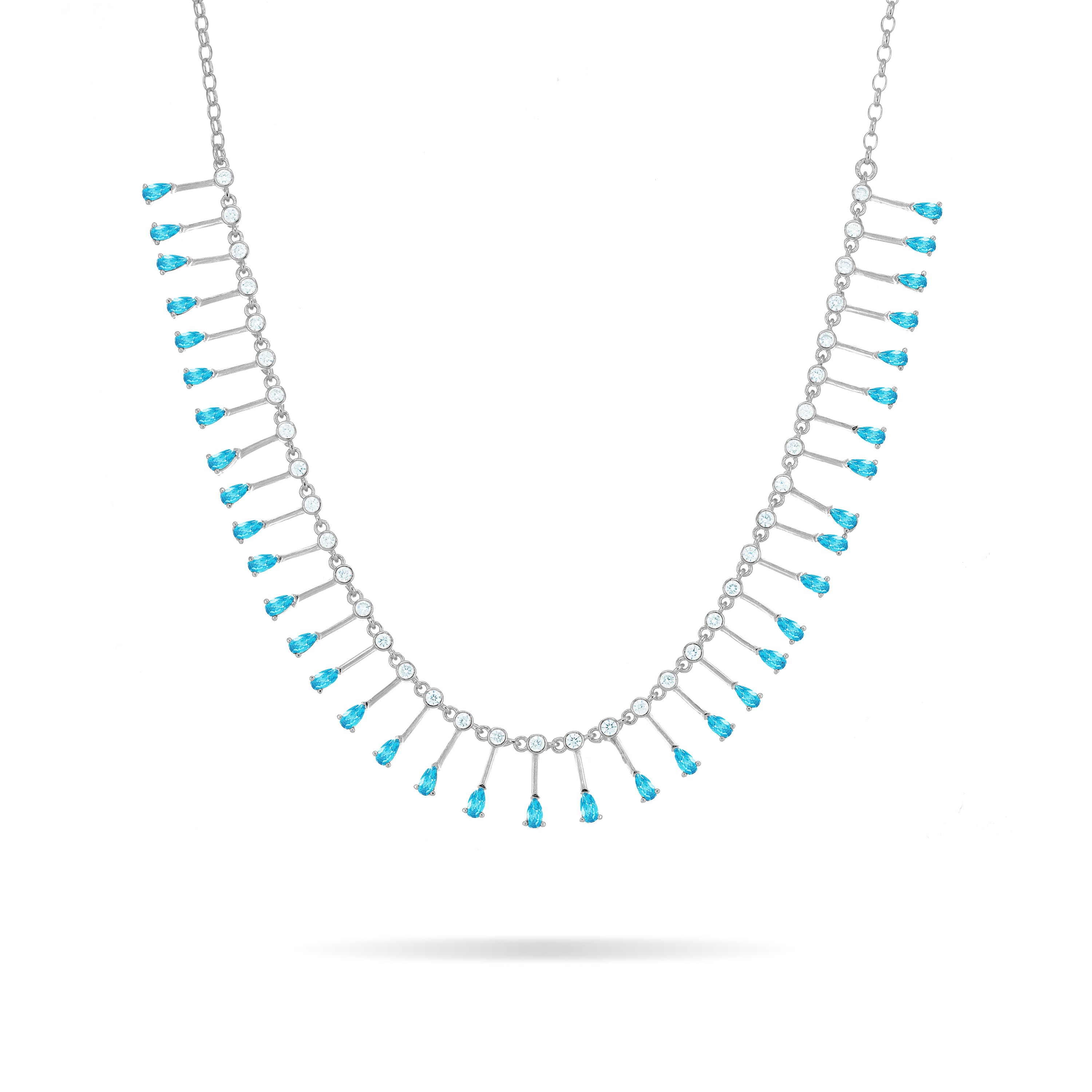 Teardrop Fringe Necklace