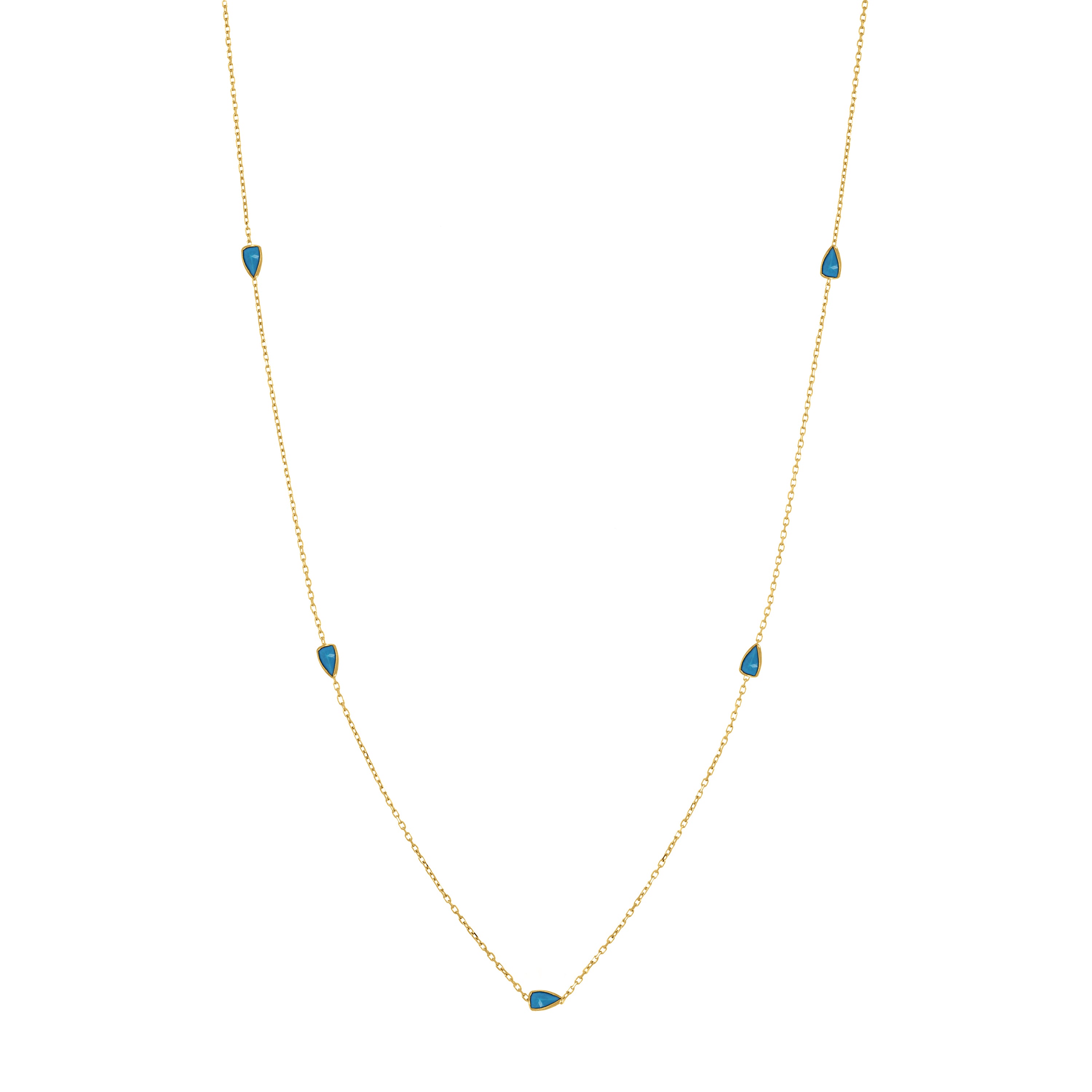 Teardrops Chain Long Necklace