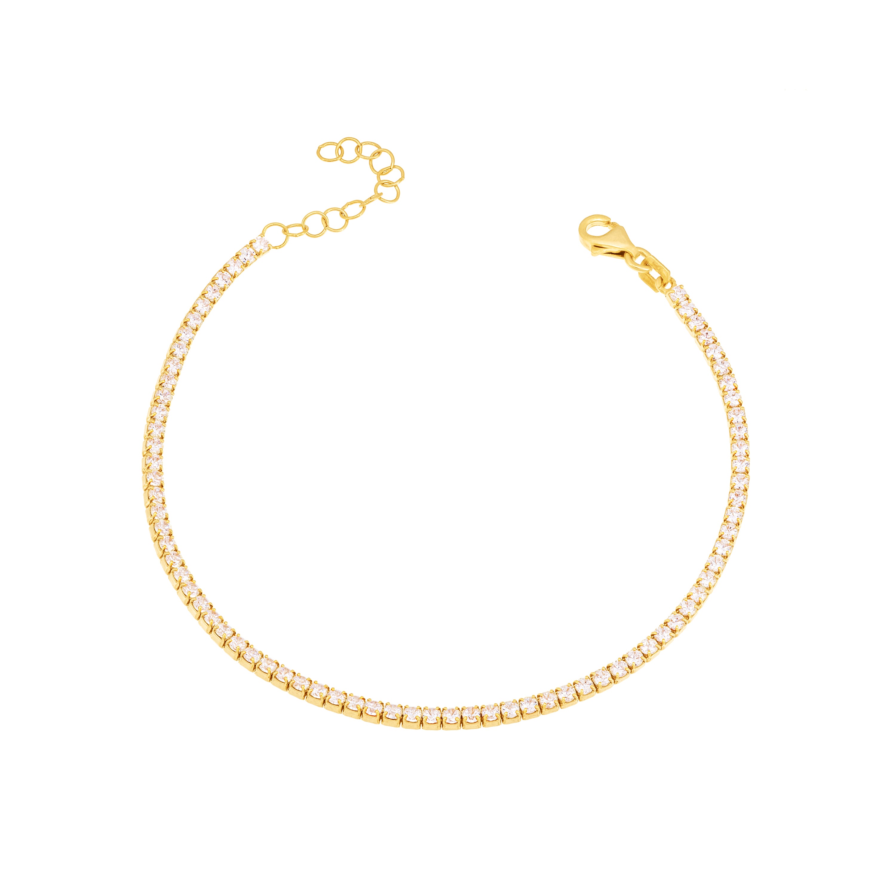 Tennis Bracelet - Gold 2mm