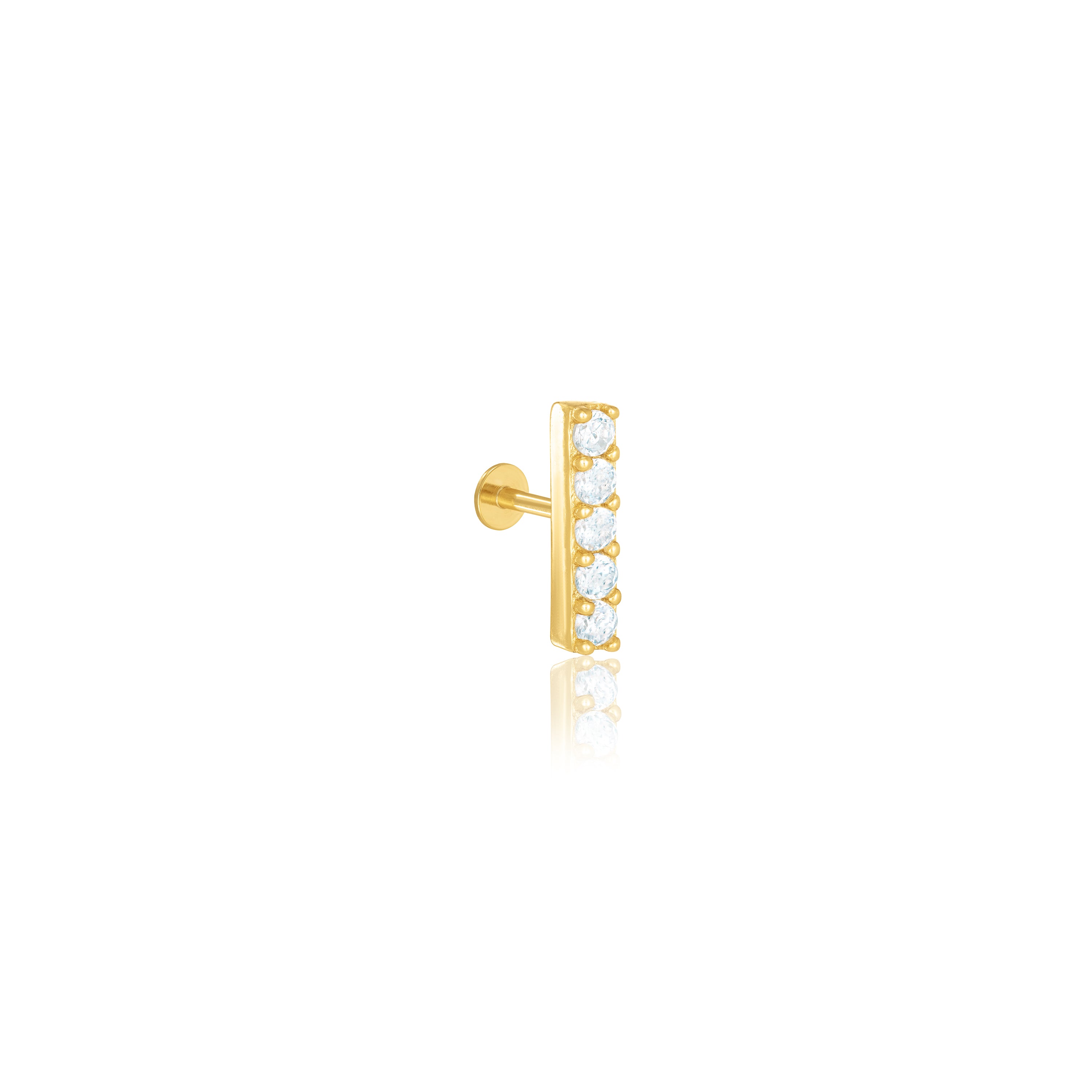 Vertical Bar Cz Piercing