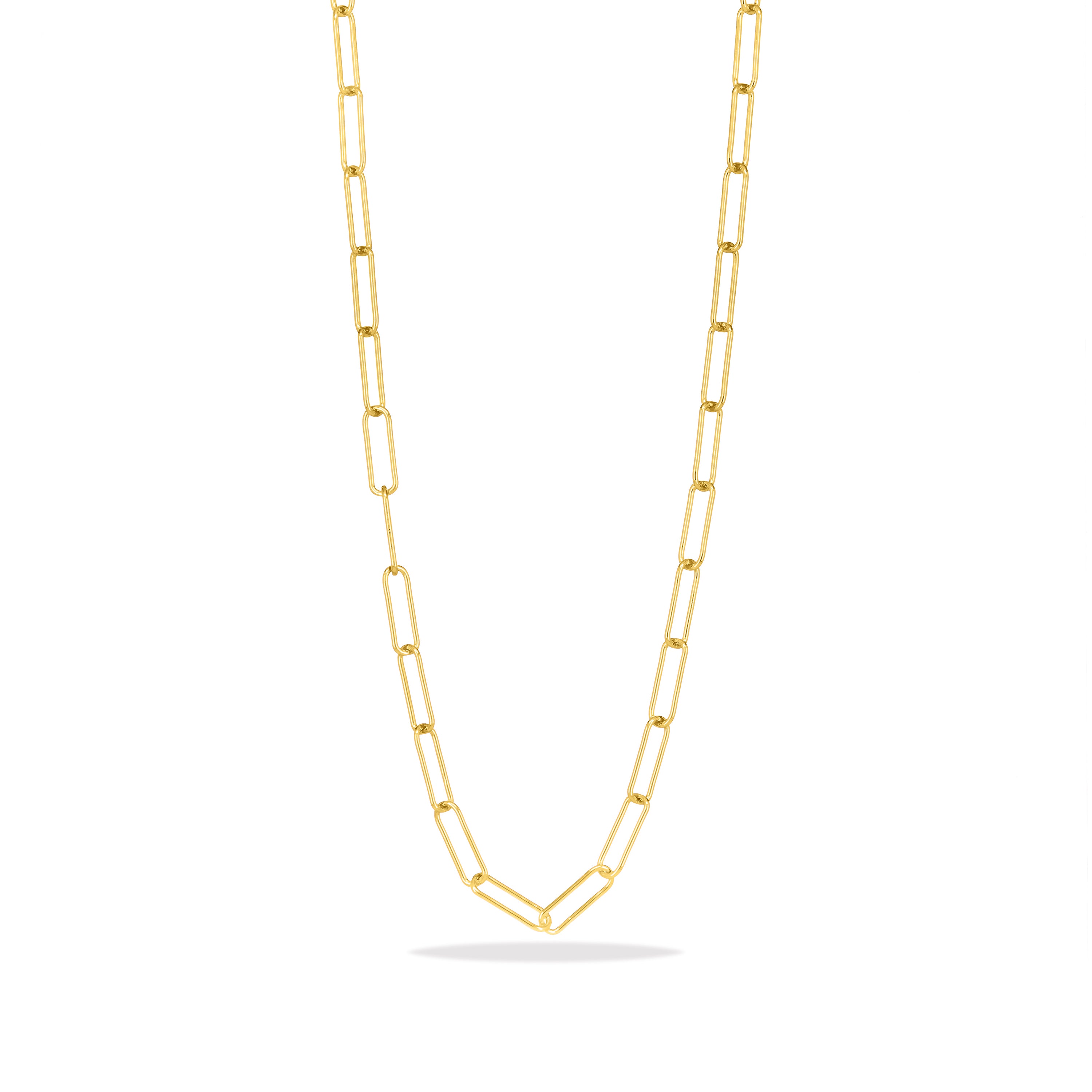 Dainty Paperclip Link Chain Necklace